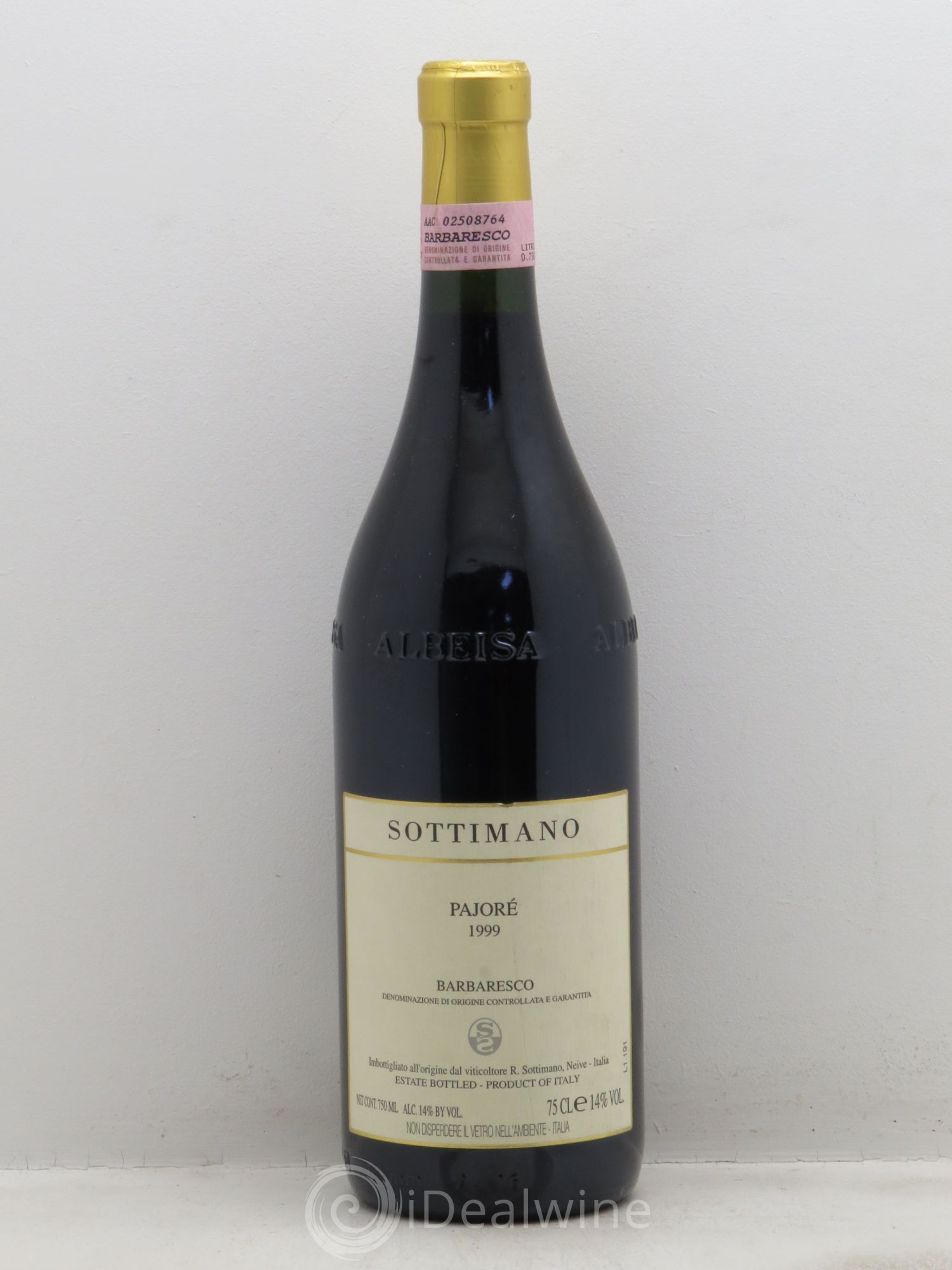 Barbaresco DOCG Sottimano Barbaresco Pajore (sans prix de réserve) 1999 - Posten von 1 Flasche - 0