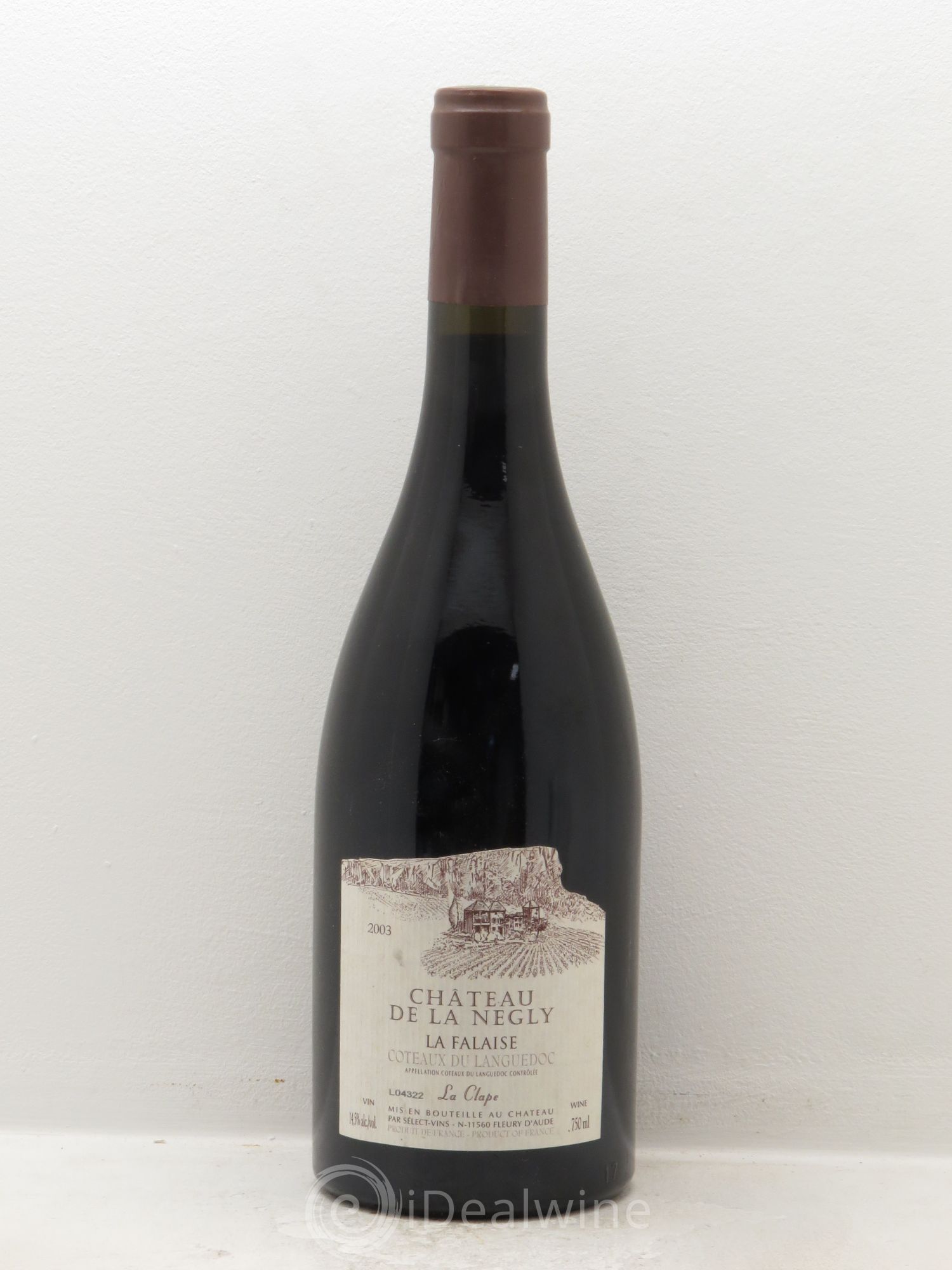 La Clape Château de La Négly La Falaise Jean Paux-Rosset (sans prix de réserve) 2003 - Lot de 1 bouteille - 0