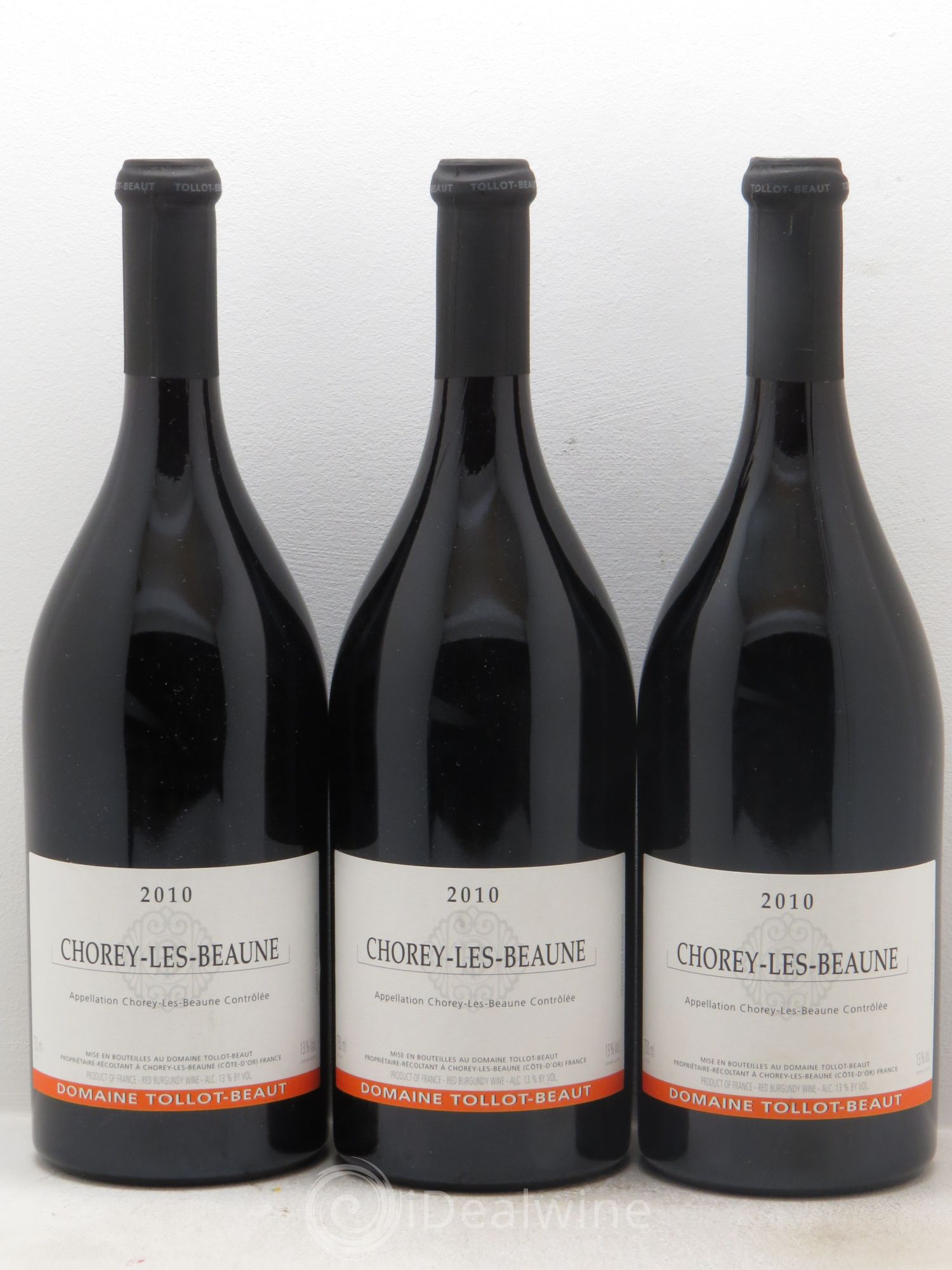 Chorey-lès-Beaune Domaine Tollot-Beau (sans prix de réserve) 2010 - Posten von 3 Flaschen - 0