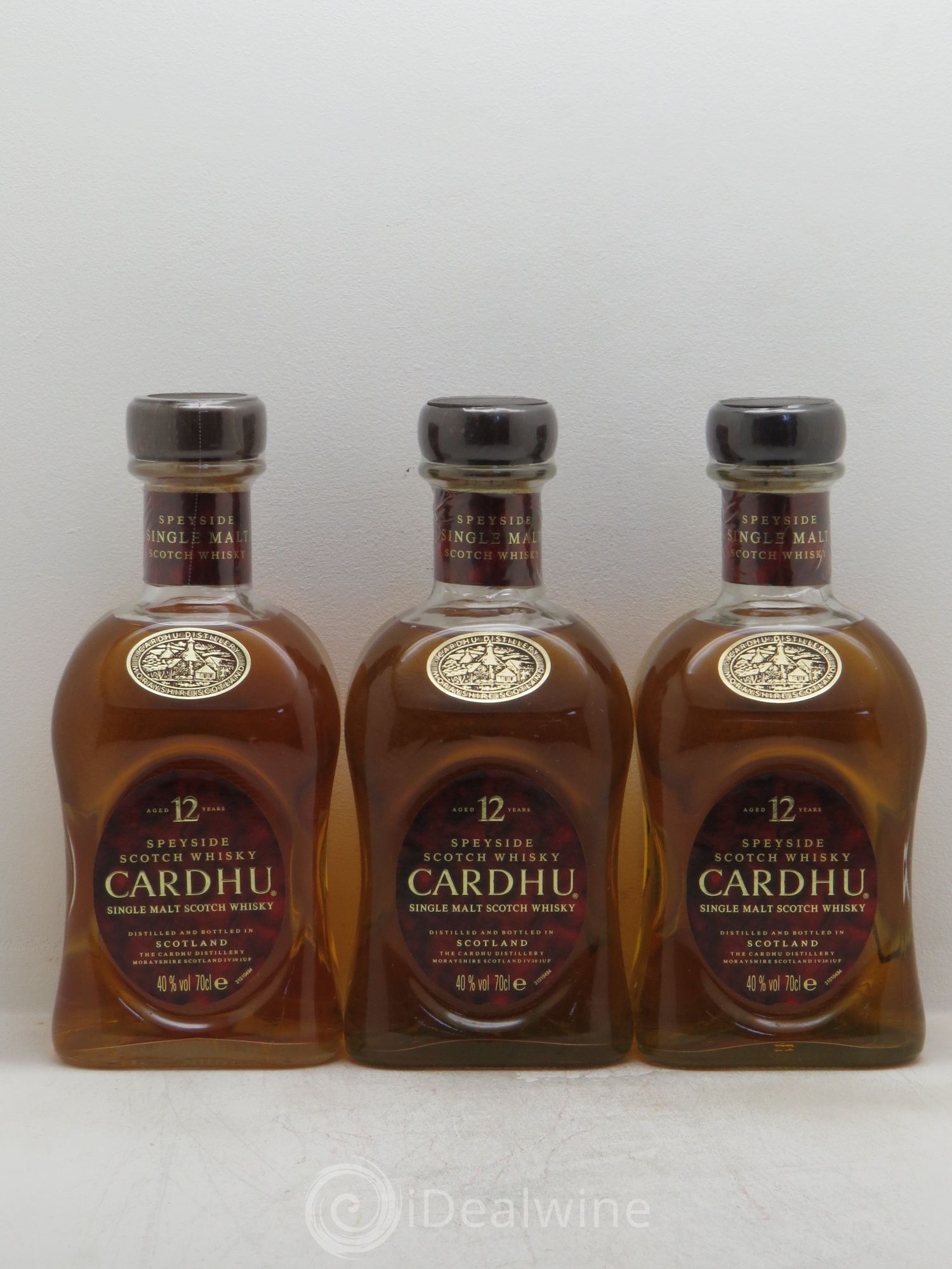 Whisky Cardhu 12 ans 40° (sans prix de réserve) - Posten von 3 Flaschen - 0