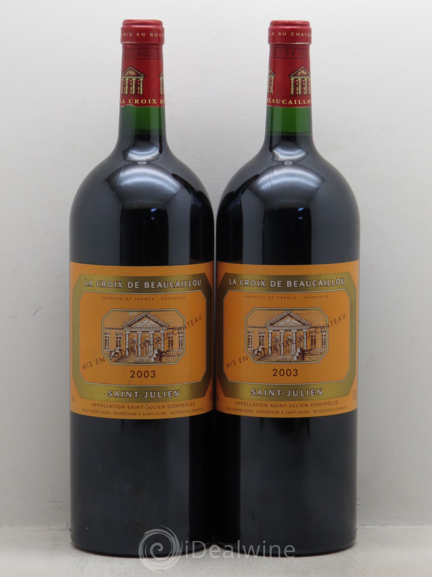 La Croix de Beaucaillou Second Vin (sans prix de réserve) 2003 - Lot de 2 magnums - 0