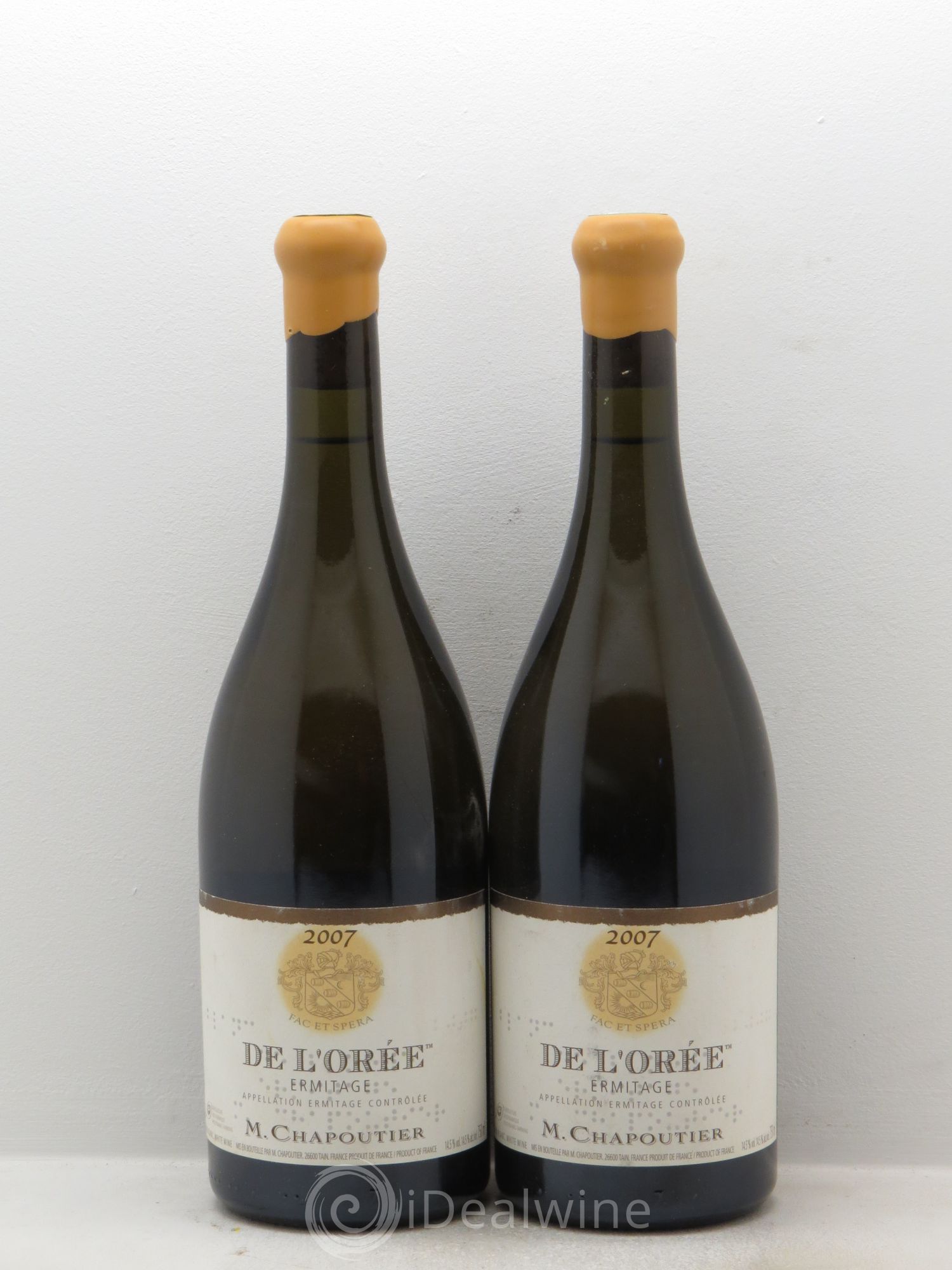Hermitage Ermitage de l'Orée Chapoutier (sans prix de réserve) 2007 - Lot de 2 bouteilles - 0