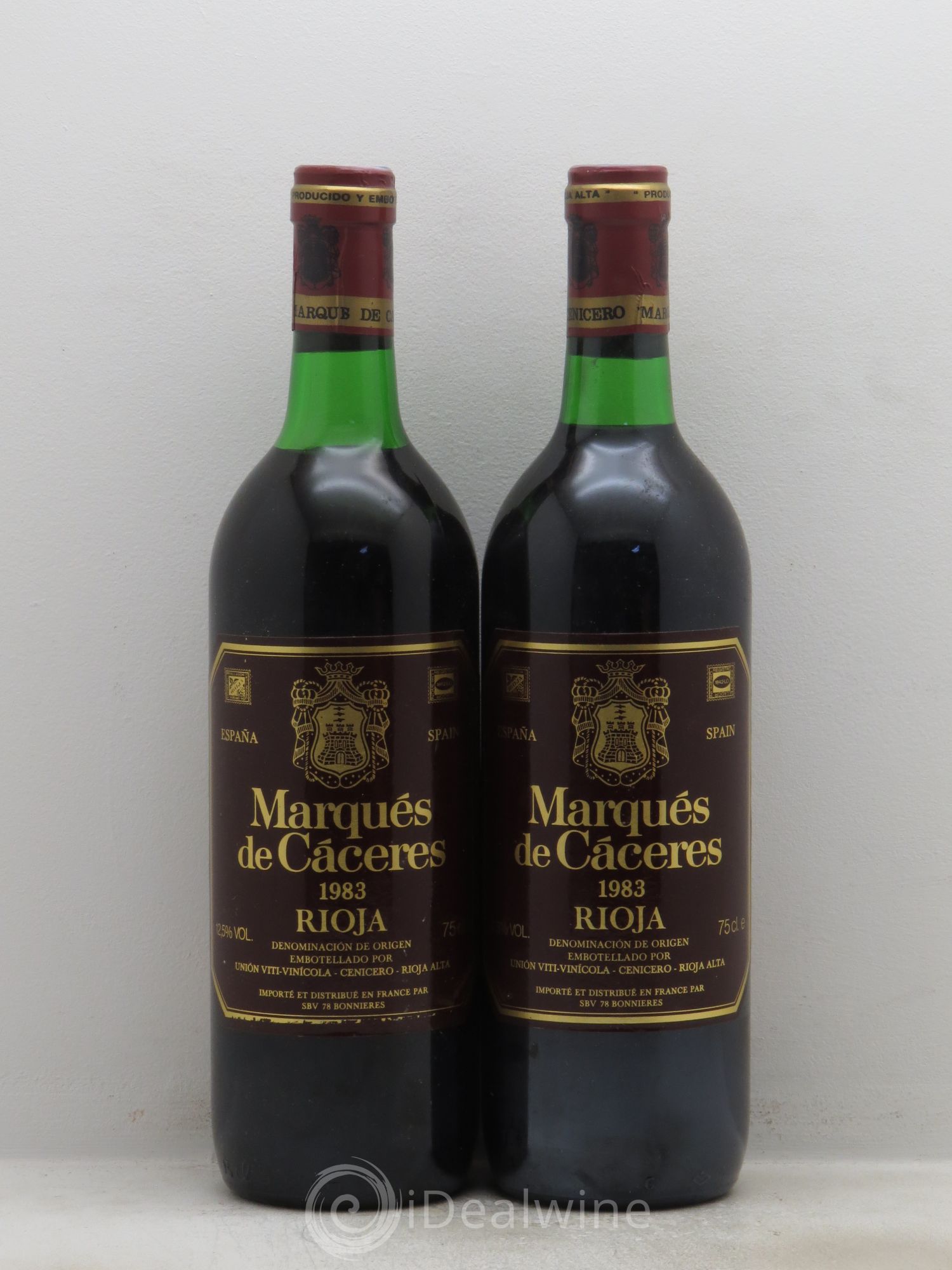 Rioja DOCA Marques de Caceres (sans prix de réserve) 1983 - Lotto di 2 bottiglie - 0