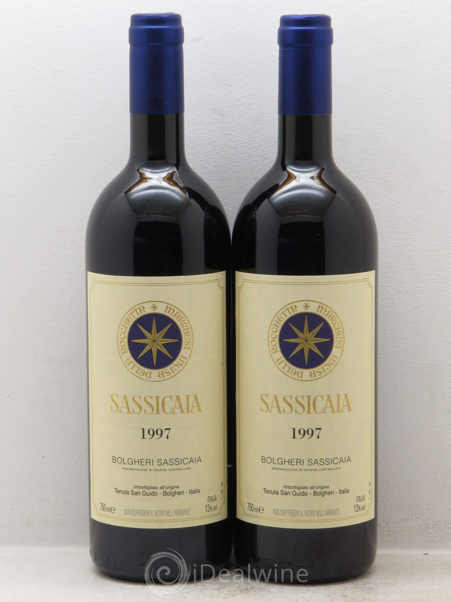 Bolgheri DOC Sassicaia Tenuta San Guido (sans prix de réserve) 1997 - Lot de 2 bouteilles - 0
