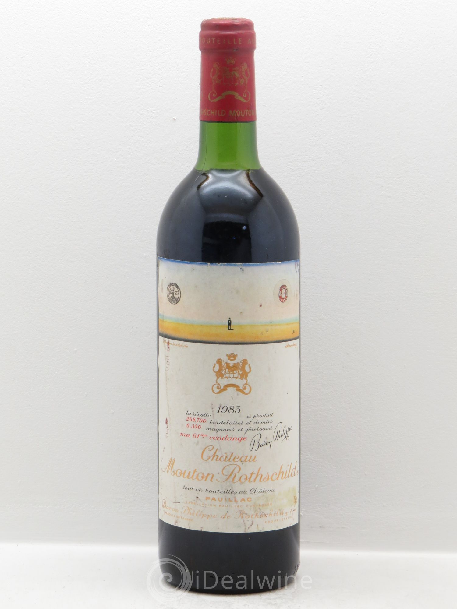 Château Mouton Rothschild 1er Grand Cru Classé (sans prix de réserve) 1983 - Lot de 1 bouteille - 0