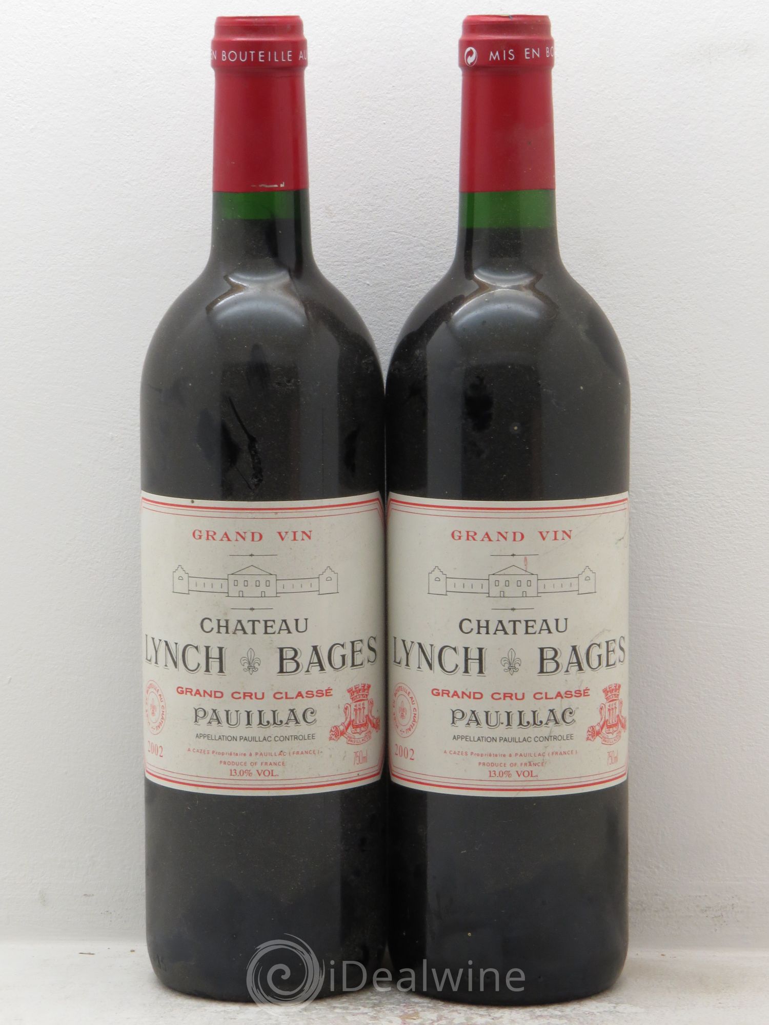 Château Lynch Bages 5ème Grand Cru Classé (sans prix de réserve) 2002 - Lot de 2 bouteilles - 0