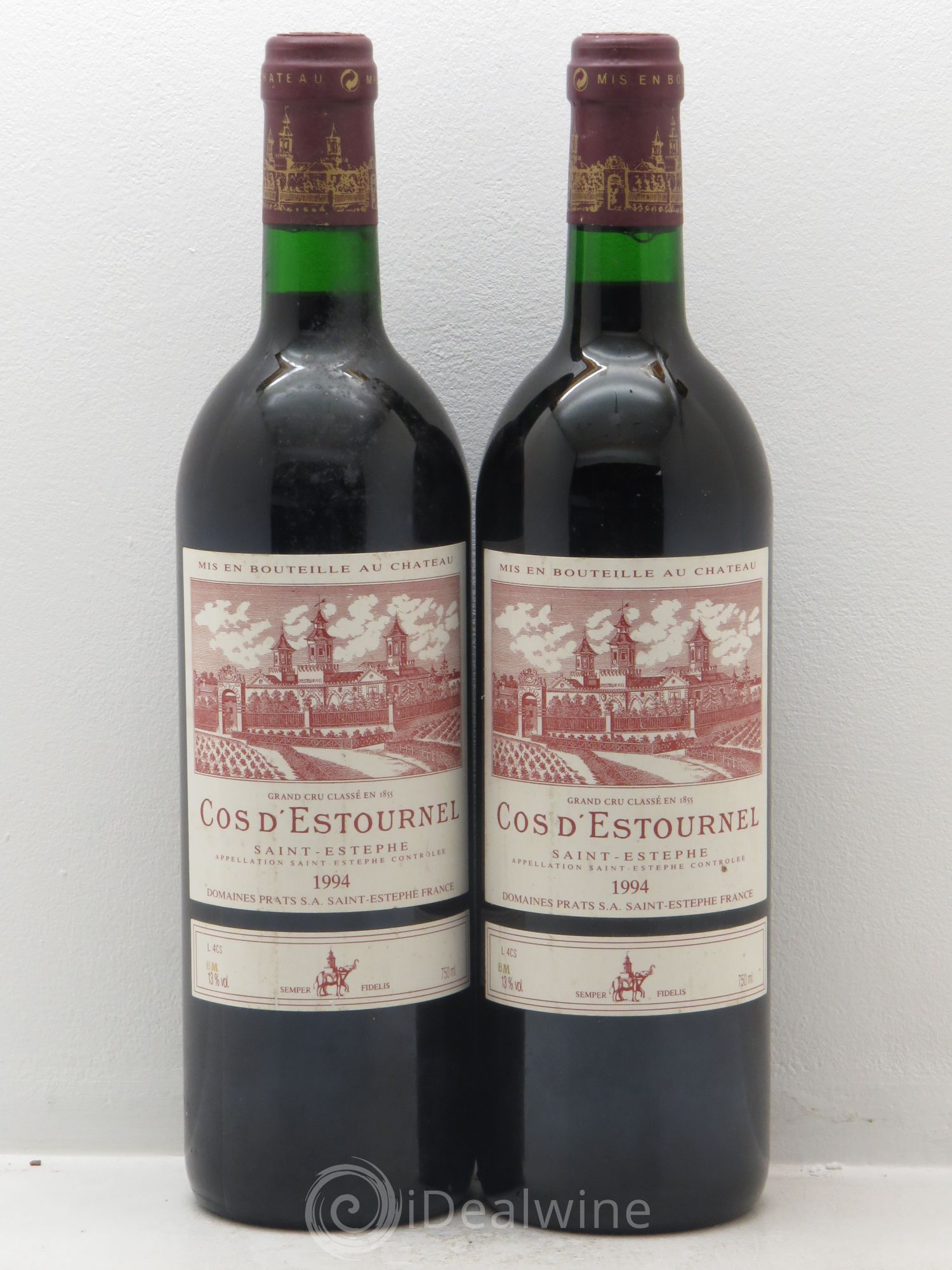 Cos d'Estournel 2ème Grand Cru Classé (sans prix de réserve) 1994 - Lot de 2 bouteilles - 0
