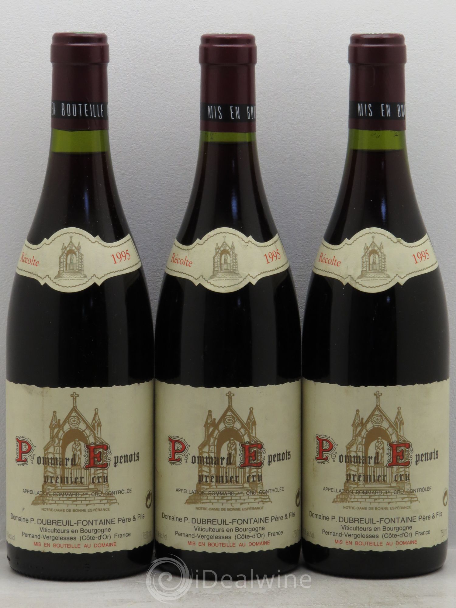 Pommard 1er Cru Les Epenots - Domaine Dubreuil-Fontaine (sans prix de réserve) 1995 - Posten von 3 Flaschen - 0