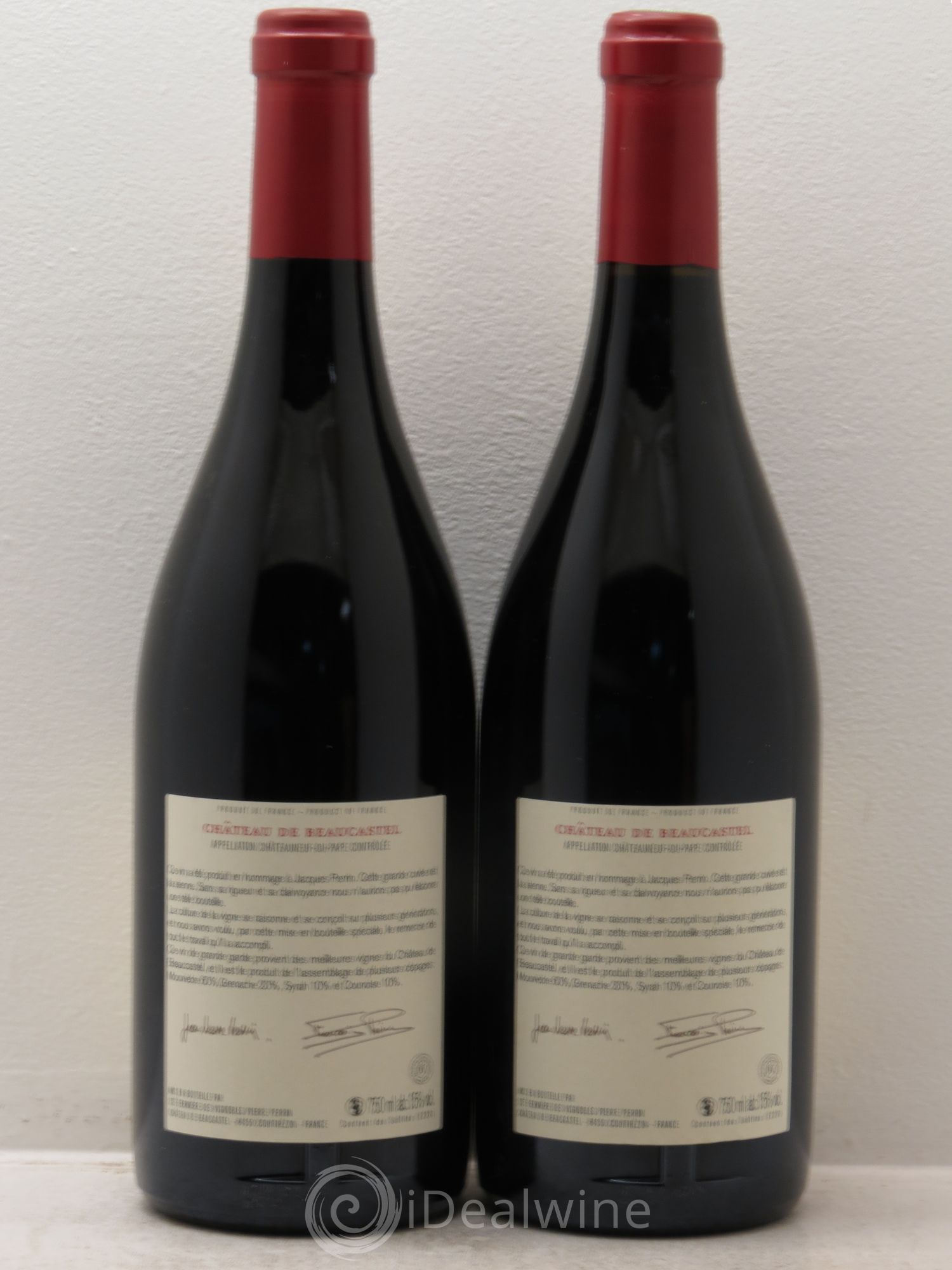 Châteauneuf-du-Pape Château de Beaucastel Hommage à Jacques Perrin Famille Perrin 2009 - Lot de 2 bouteilles - 1