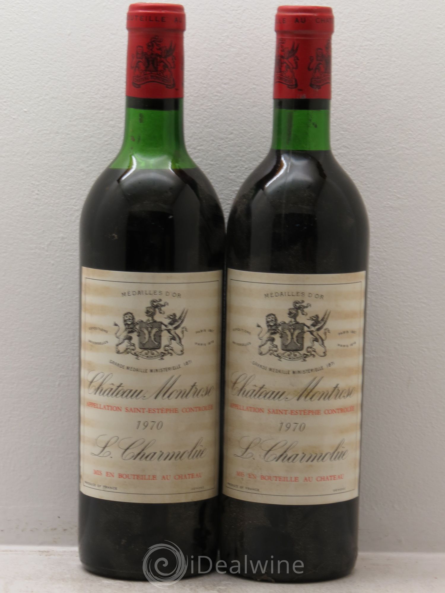 Château Montrose 2ème Grand Cru Classé (sans prix de réserve) 1970 - Lot de 2 bouteilles - 0