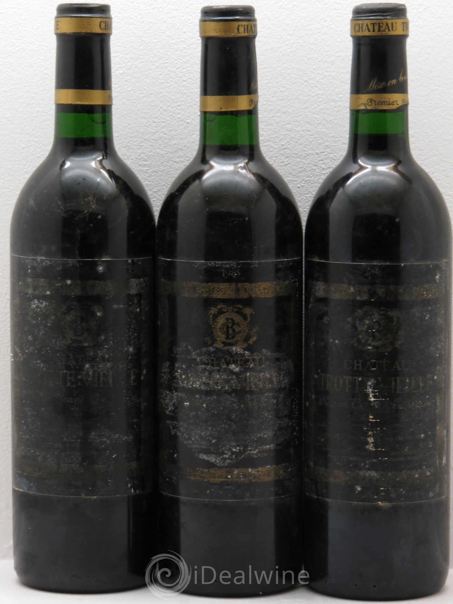 Château Trotte Vieille 1er Grand Cru Classé B (sans prix de réserve) 1985 - Lot de 3 bouteilles - 0