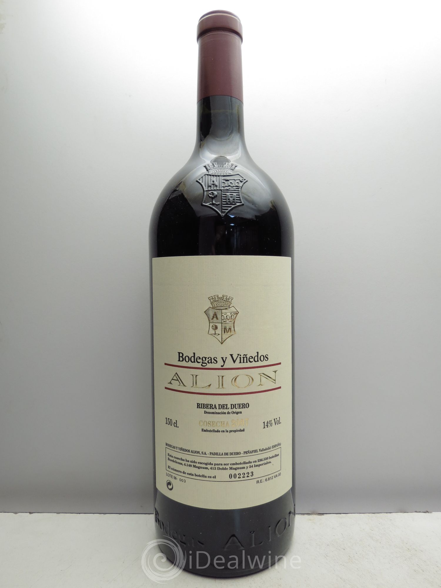 Ribera Del Duero DO Vega Sicilia Alion Famille Alvarez (sans prix de réserve) 2007 - Lot de 1 magnum - 0