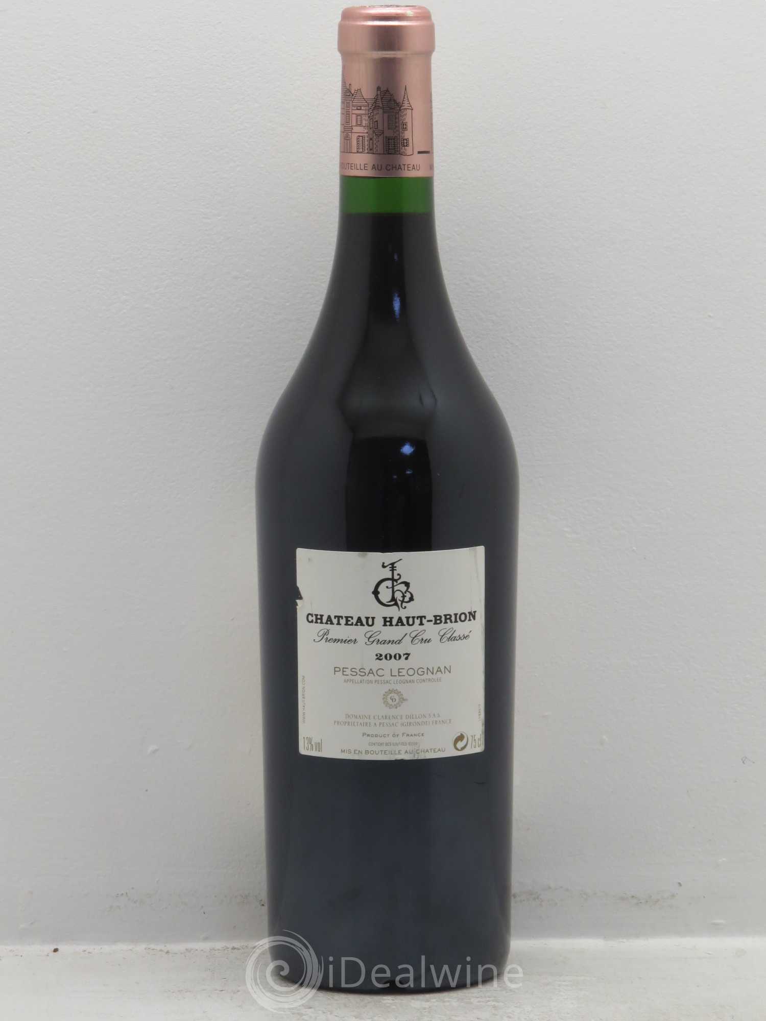 Château Haut Brion 1er Grand Cru Classé (sans prix de réserve) 2007 - Lot de 1 bouteille - 1
