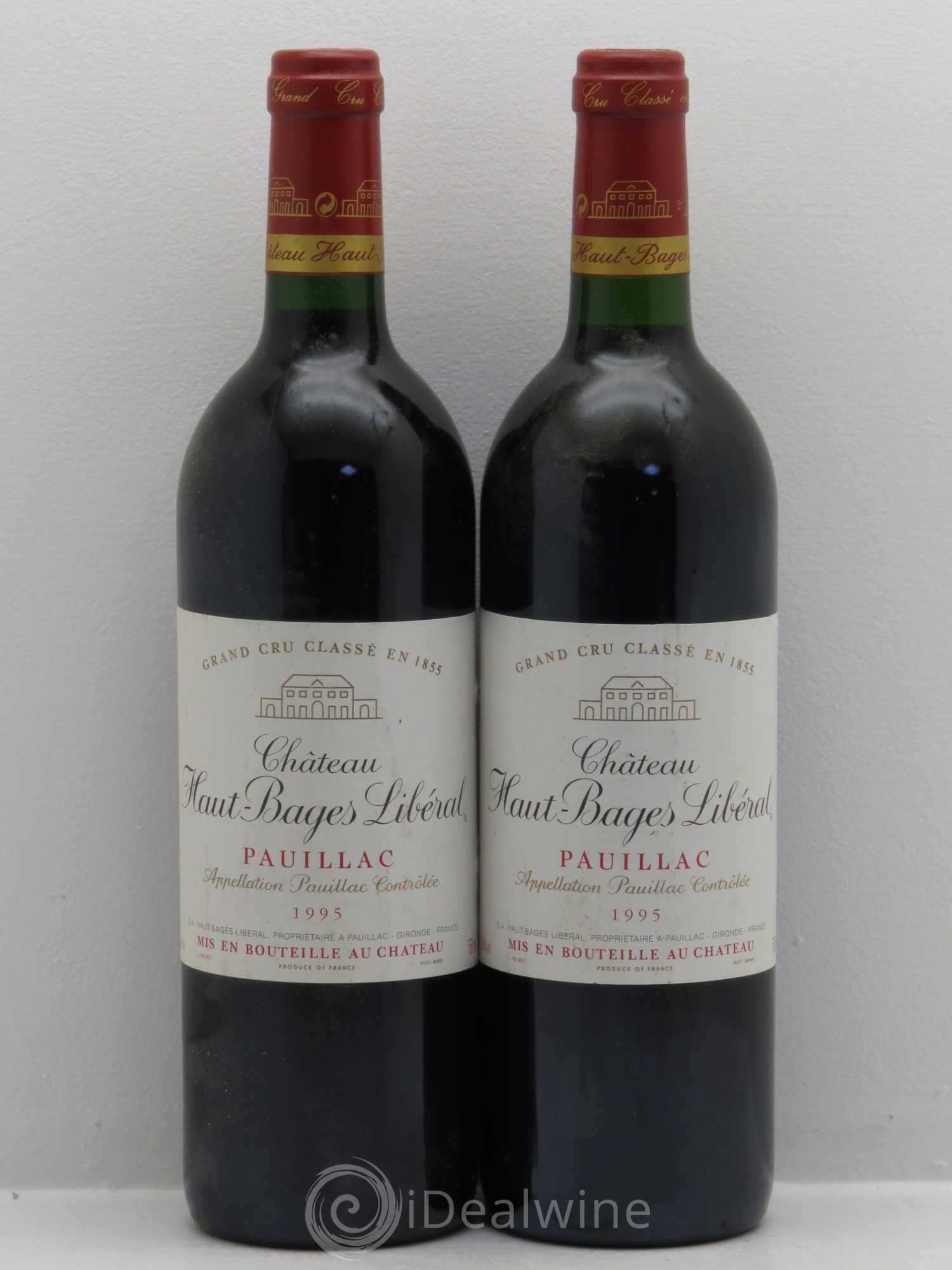 Château Haut Bages Libéral 5ème Grand Cru Classé (sans prix de réserve) 1995 - Lot de 2 bouteilles - 0