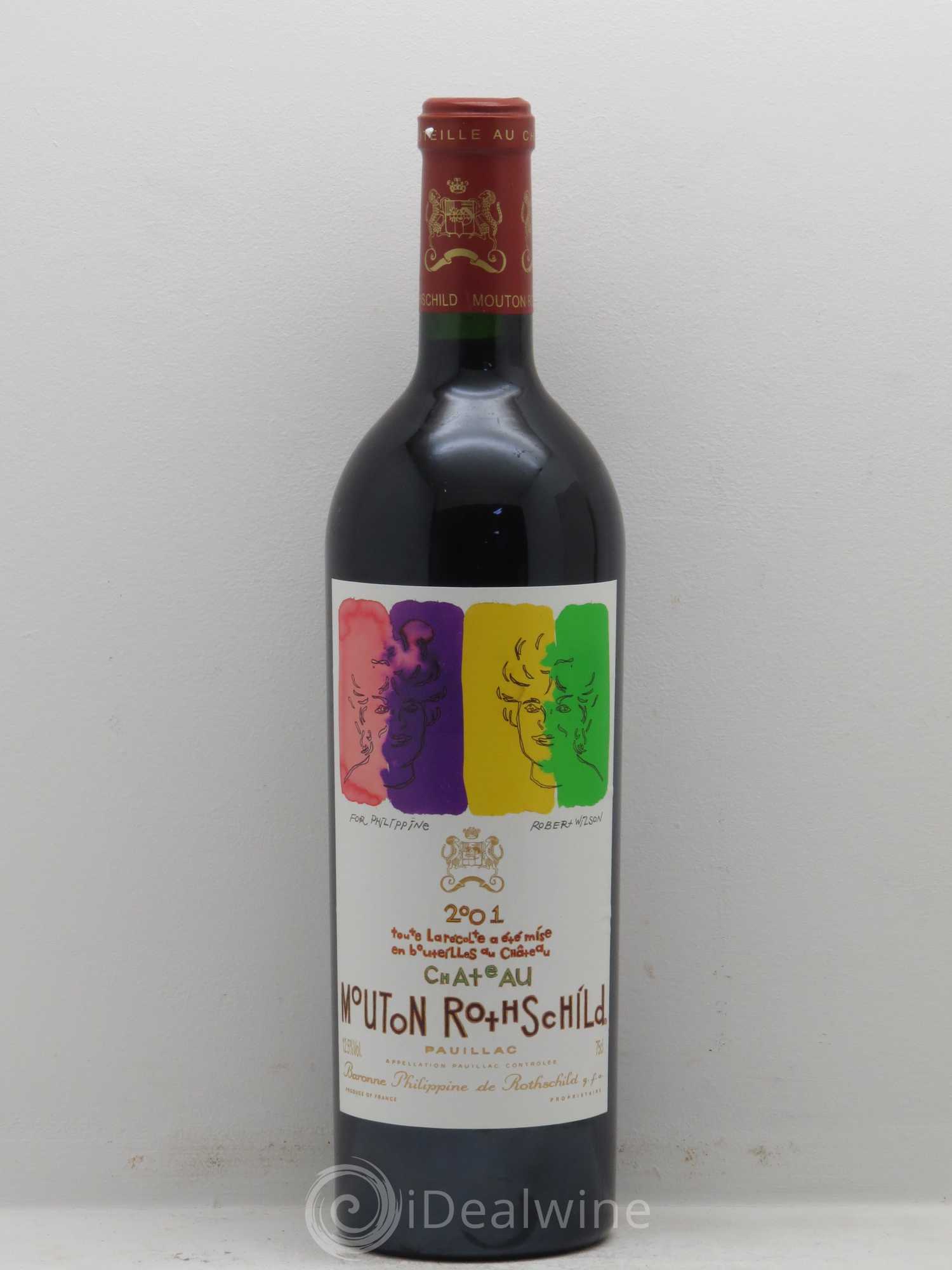 Château Mouton Rothschild 1er Grand Cru Classé (sans prix de réserve) 2001 - Lot de 1 bouteille - 0