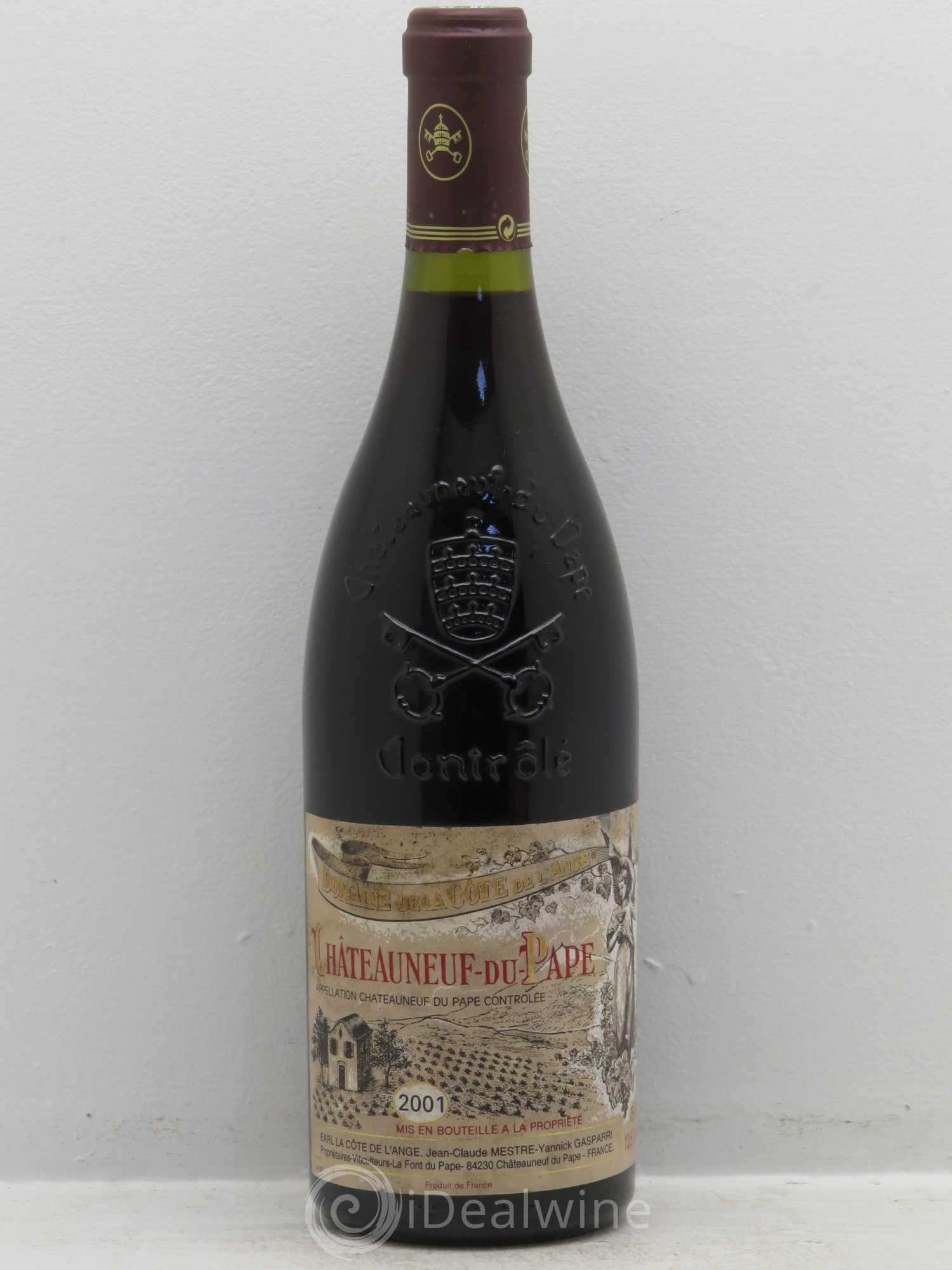 Châteauneuf-du-Pape Côte de l'Ange (sans prix de réserve) 2001 - Posten von 1 Flasche - 0