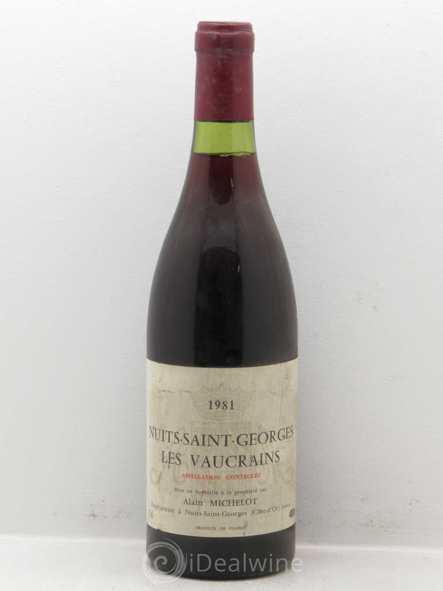 Nuits-Saint-Georges 1er Cru Domaine Michelot Les Vaucrains (sans prix de réserve) 1981 - Posten von 1 Flasche - 0