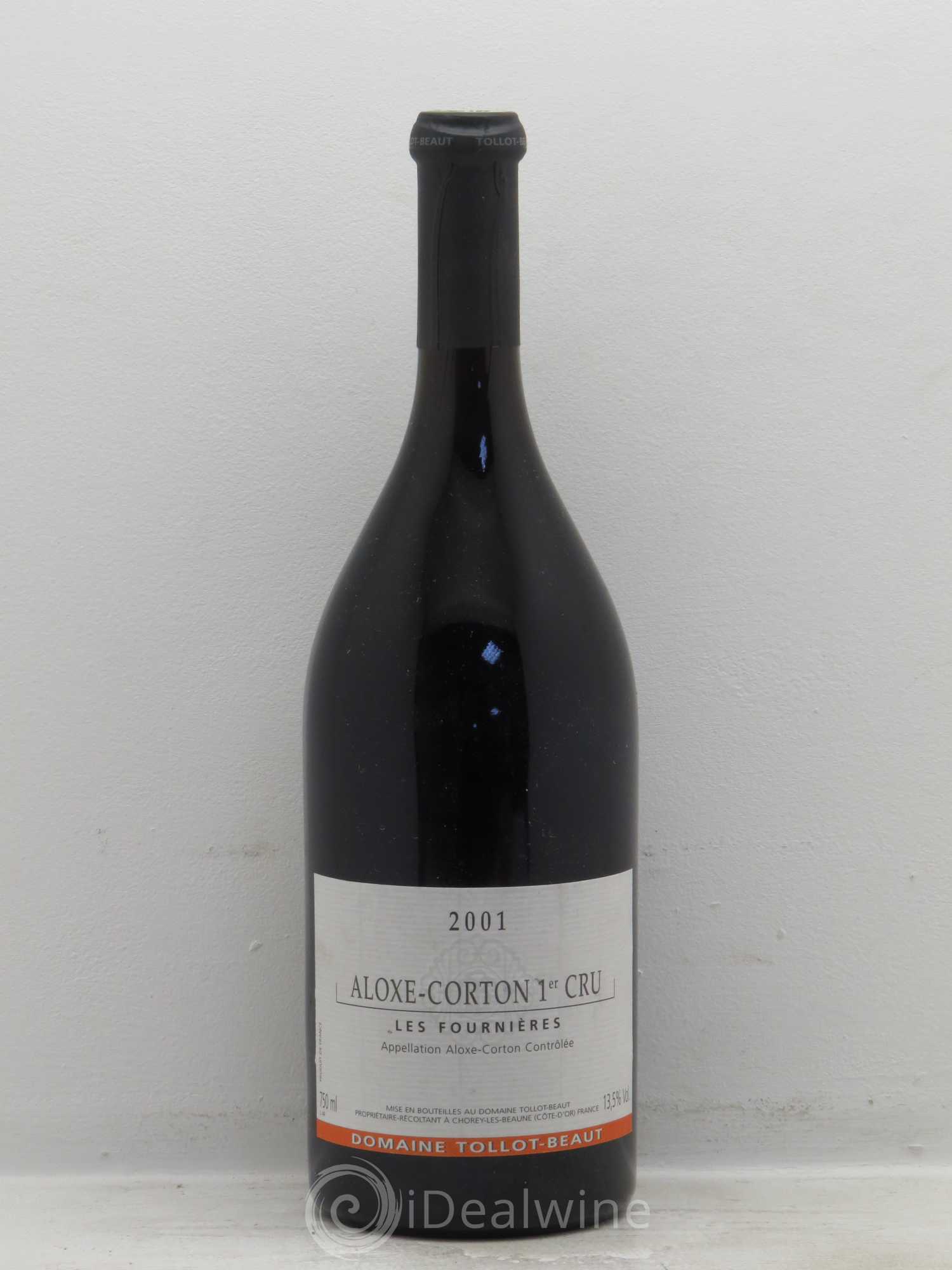 Aloxe-Corton 1er Cru Domaine Tollot-Beau Les Fournières (sans prix de réserve) 2001 - Posten von 1 Flasche - 0