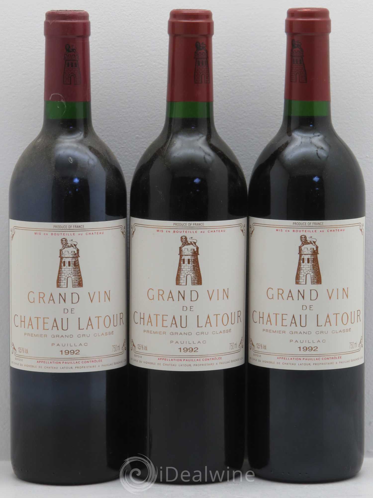 Château Latour 1er Grand Cru Classé 1992 - Lot de 6 bouteilles - 2