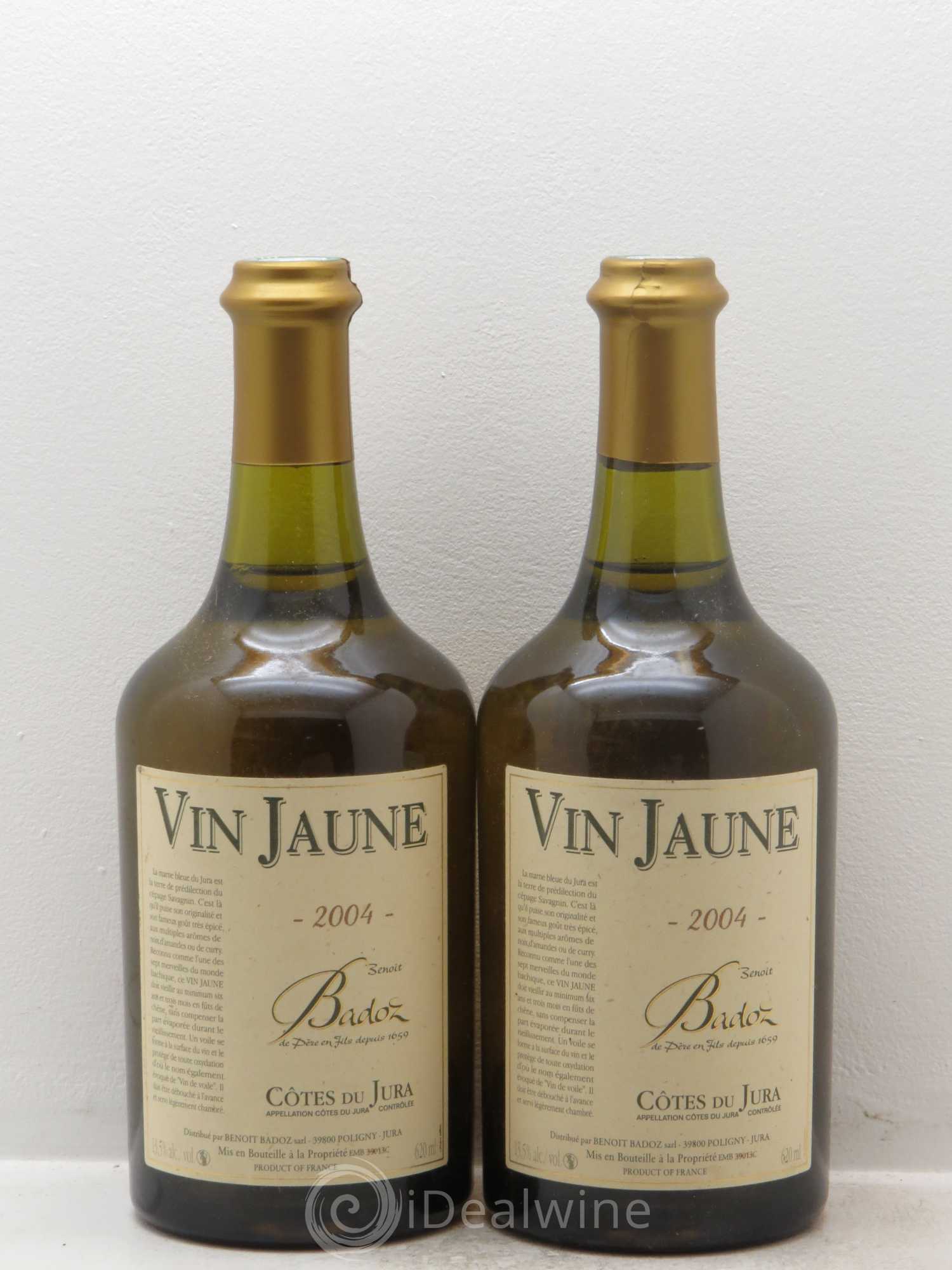 Arbois Vin Jaune Benoit Badoz (sans prix de réserve) 2004 - Posten von 2 Flaschen - 0