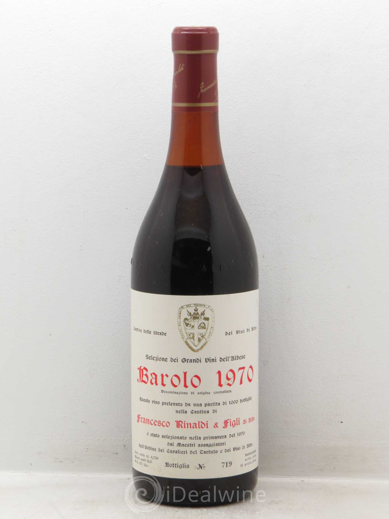 Barolo Selezione Francesco Rinaldi (sans prix de réserve) 1970 - Posten von 1 Flasche - 0