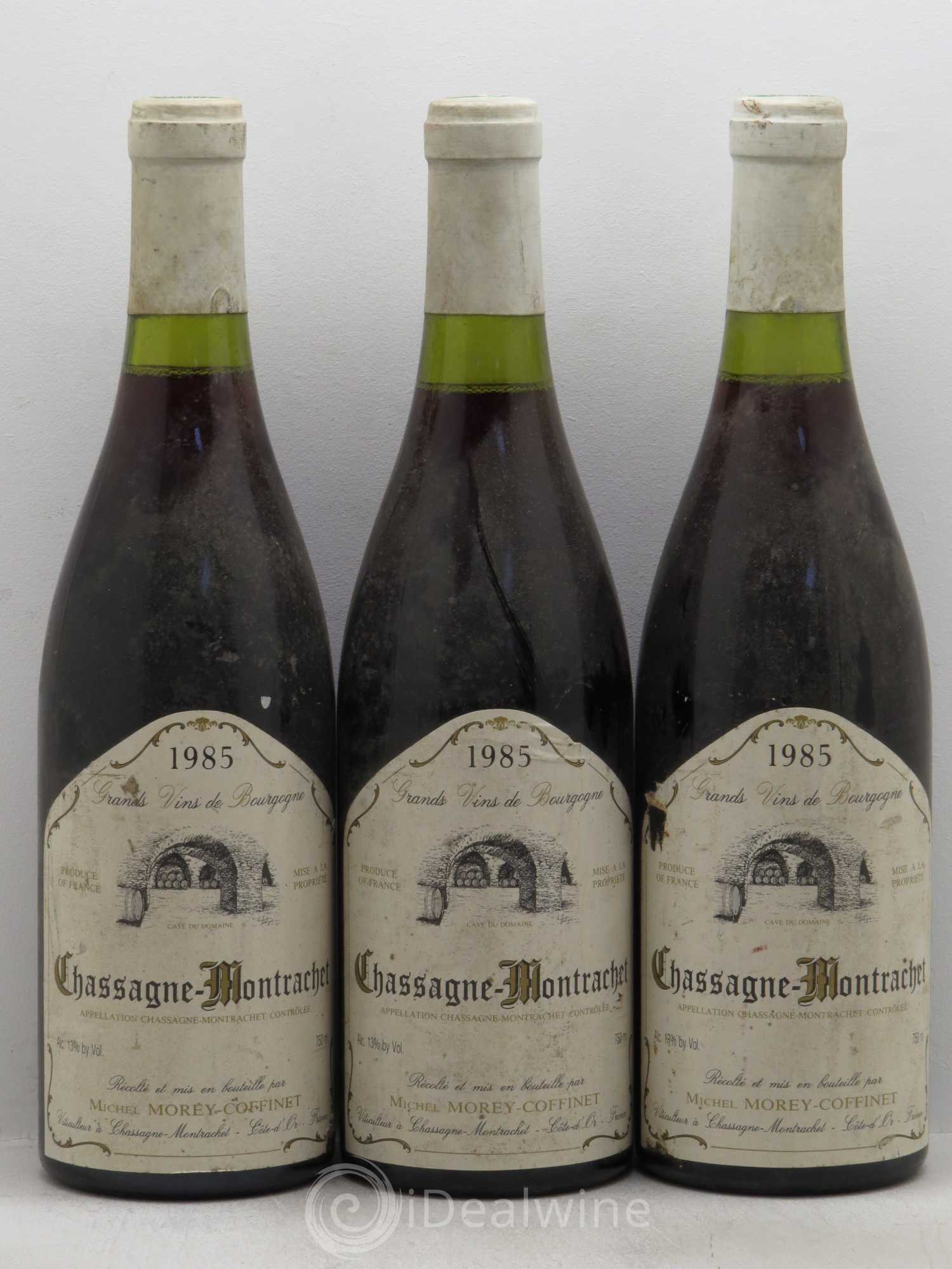 Chassagne-Montrachet Michel Morey-Coffinet (sans prix de réserve) 1985 - Posten von 3 Flaschen - 0