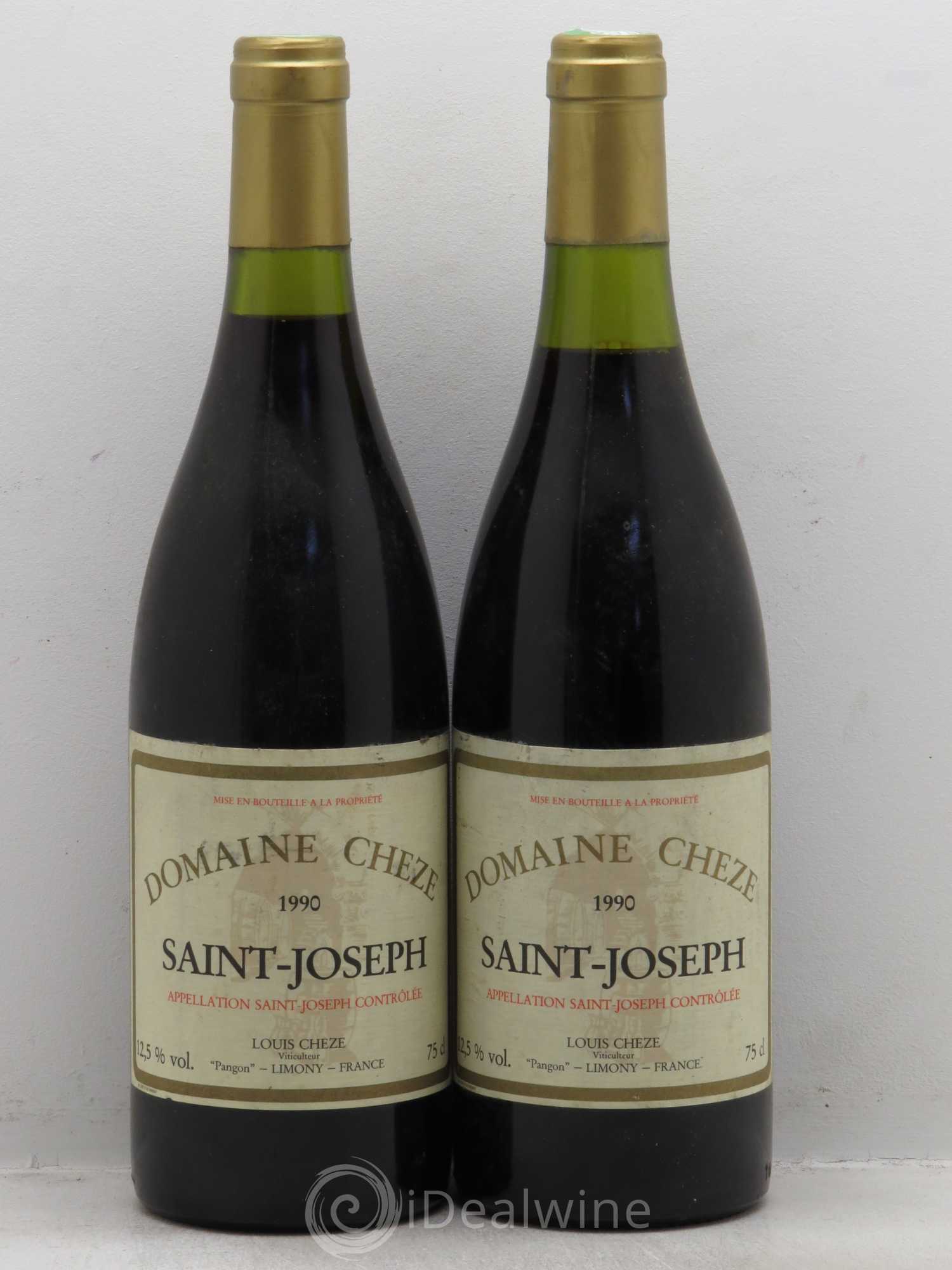 Saint-Joseph Domaine Chèze (sans prix de réserve) 1990 - Posten von 2 Flaschen - 0