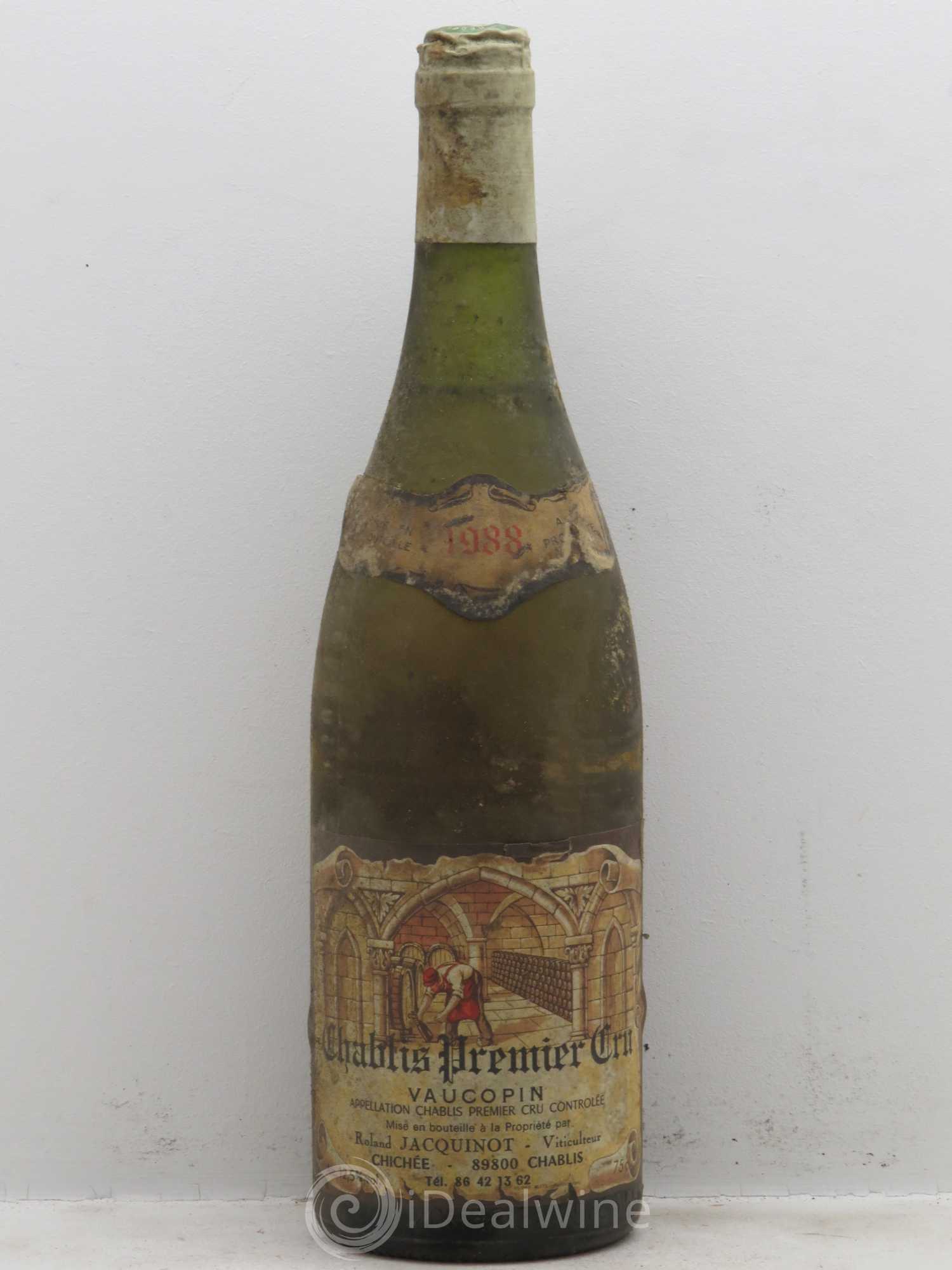 Chablis 1er Cru Roland Jaquinot (sans prix de réserve) 1988 - Posten von 1 Flasche - 0