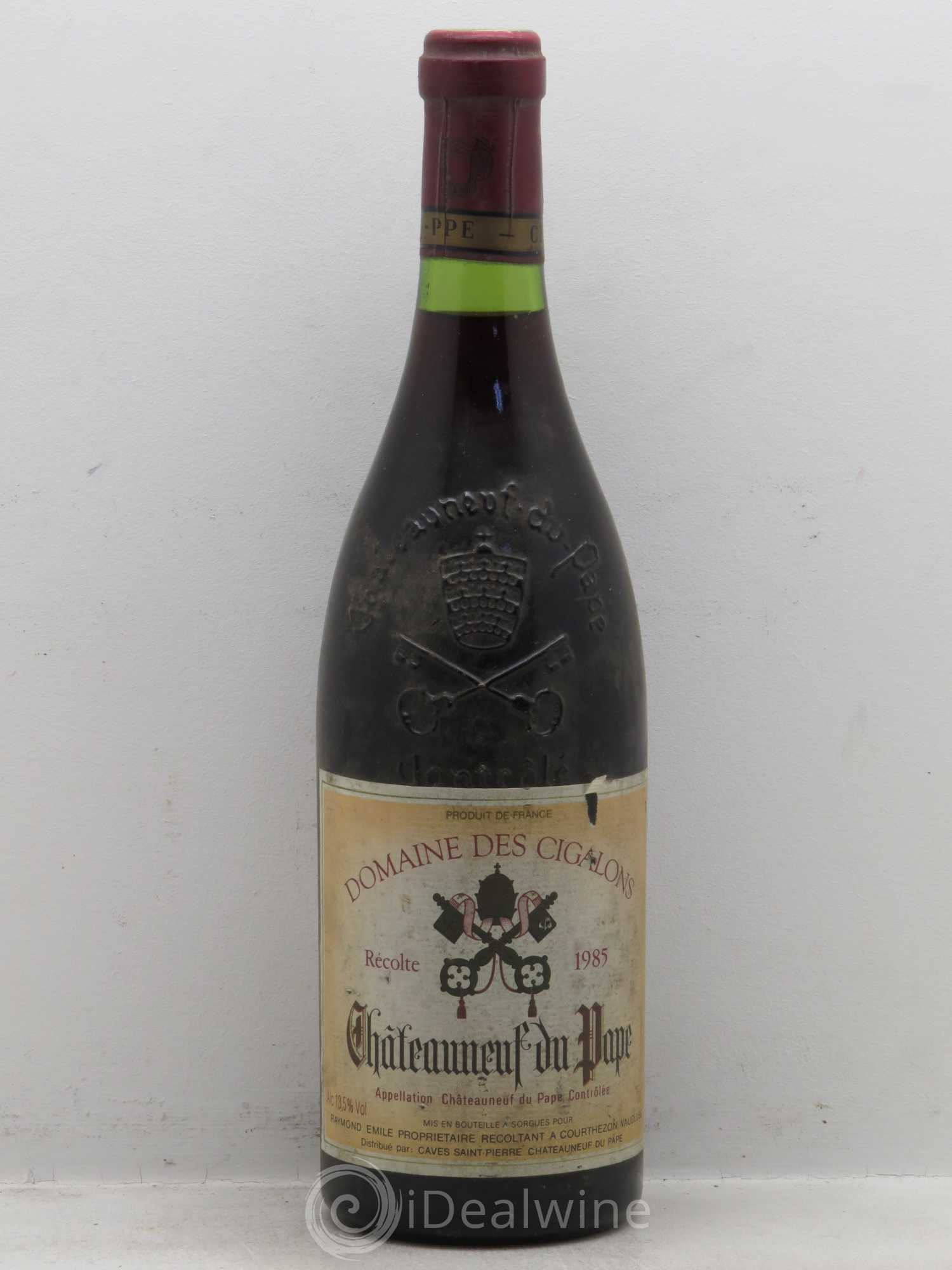 Châteauneuf-du-Pape Cigalons (sans prix de réserve) 1985 - Posten von 1 Flasche - 0