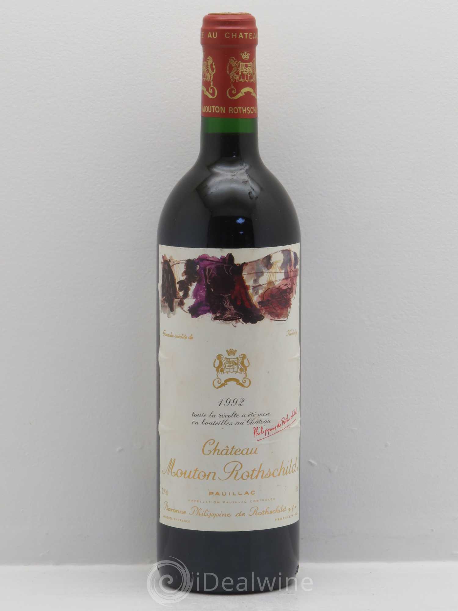 Château Mouton Rothschild 1er Grand Cru Classé (sans prix de réserve) 1992 - Lot de 1 bouteille - 0