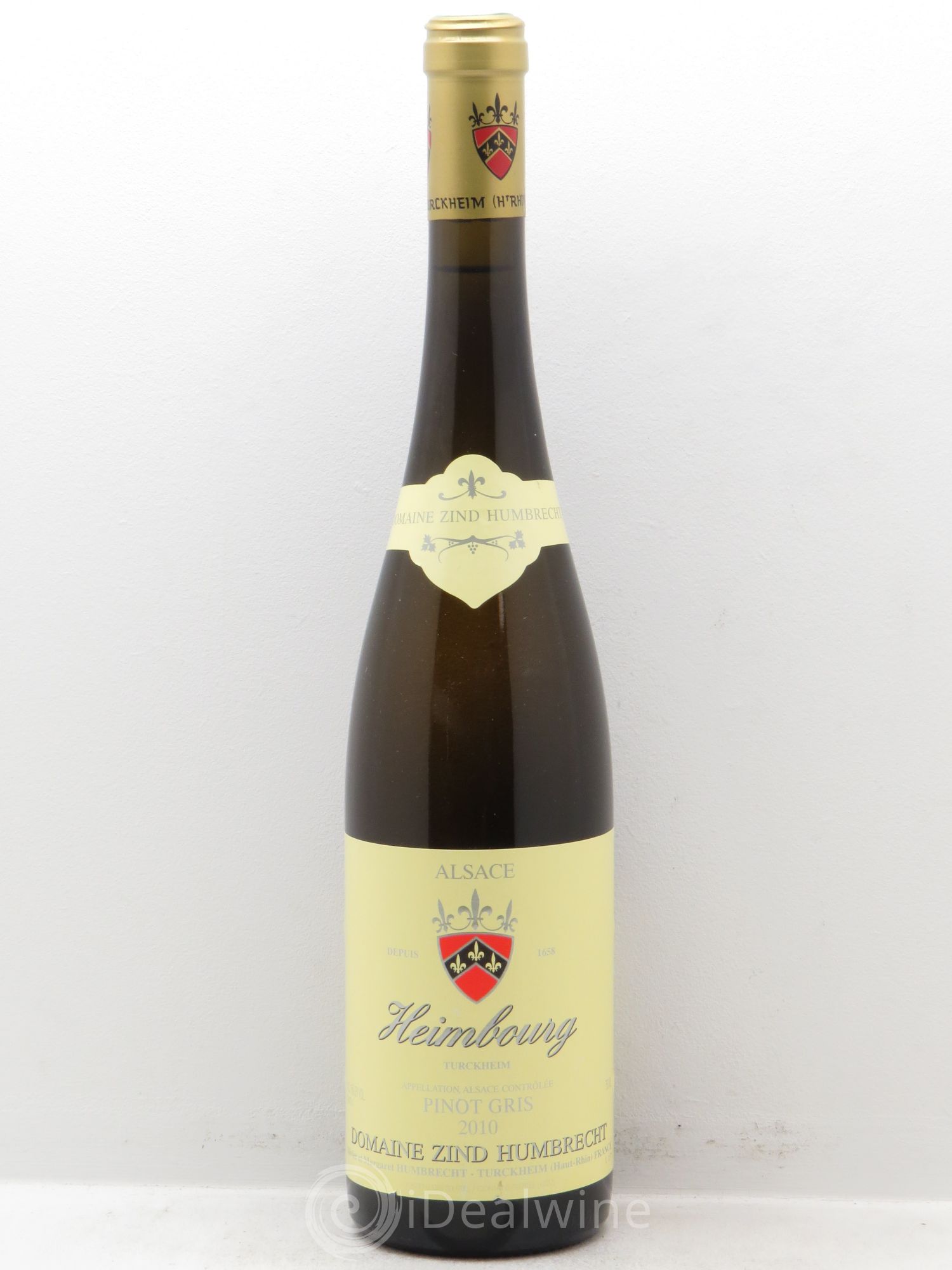 Alsace Pinot Gris Heimbourg Zind-Humbrecht (Domaine) (sans prix de réserve) 2010 - Lot de 1 bouteille - 0