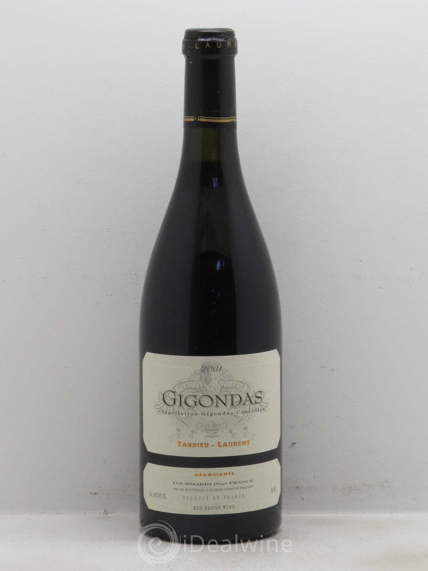 Gigondas Laurent Tardieu (sans prix de réserve) 2001 - Posten von 1 Flasche - 0