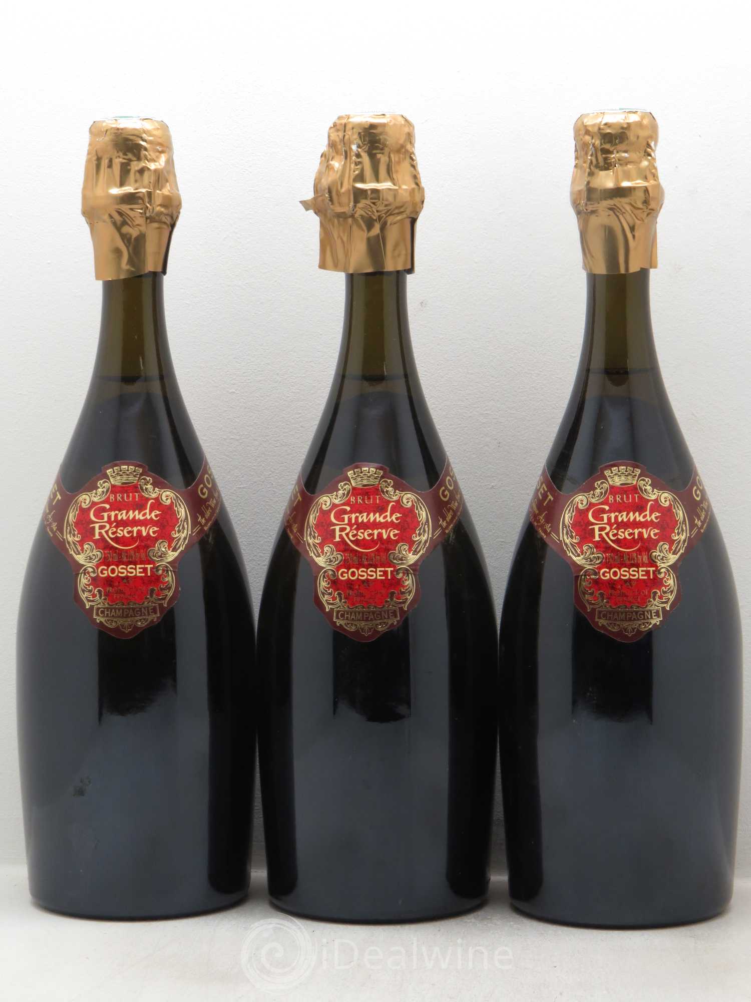 Grande Réserve Gosset (sans prix de réserve) - Lot de 3 bouteilles - 0
