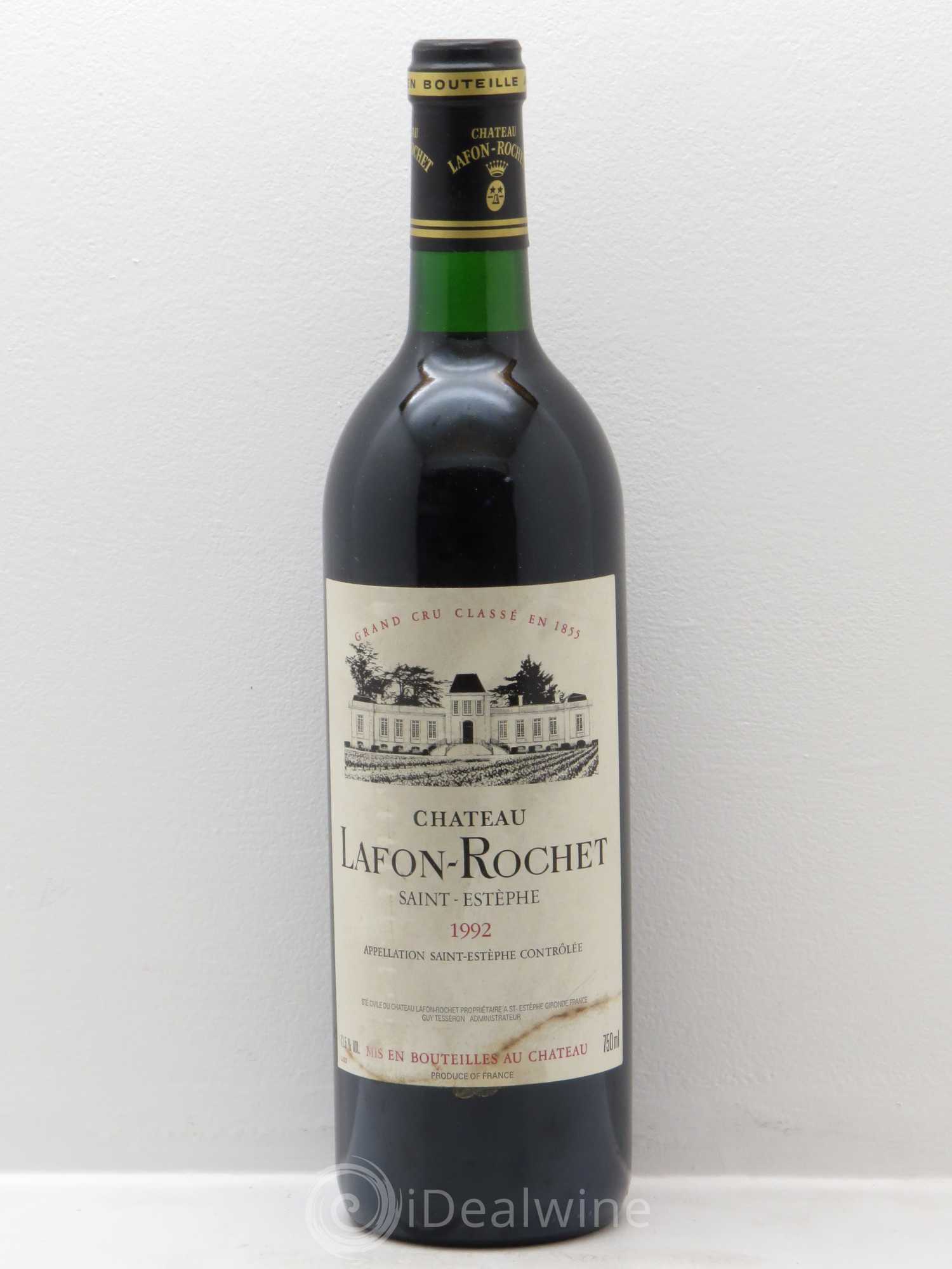 Château Lafon Rochet 4ème Grand Cru Classé (sans prix de réserve) 1992 - Lot de 1 bouteille - 0