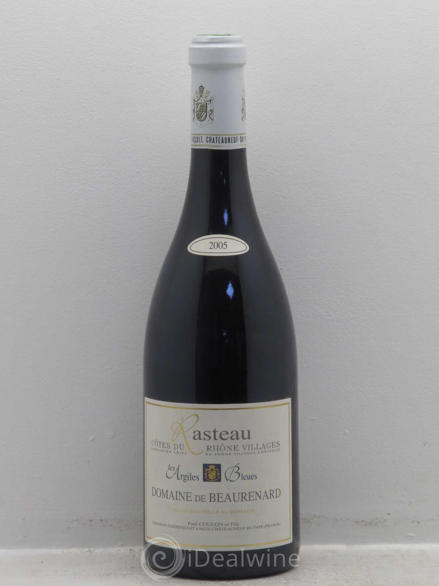 Rasteau Argiles Bleues Beaurenard (Domaine de) (sans prix de réserve) 2005 - Lot de 1 bouteille - 0