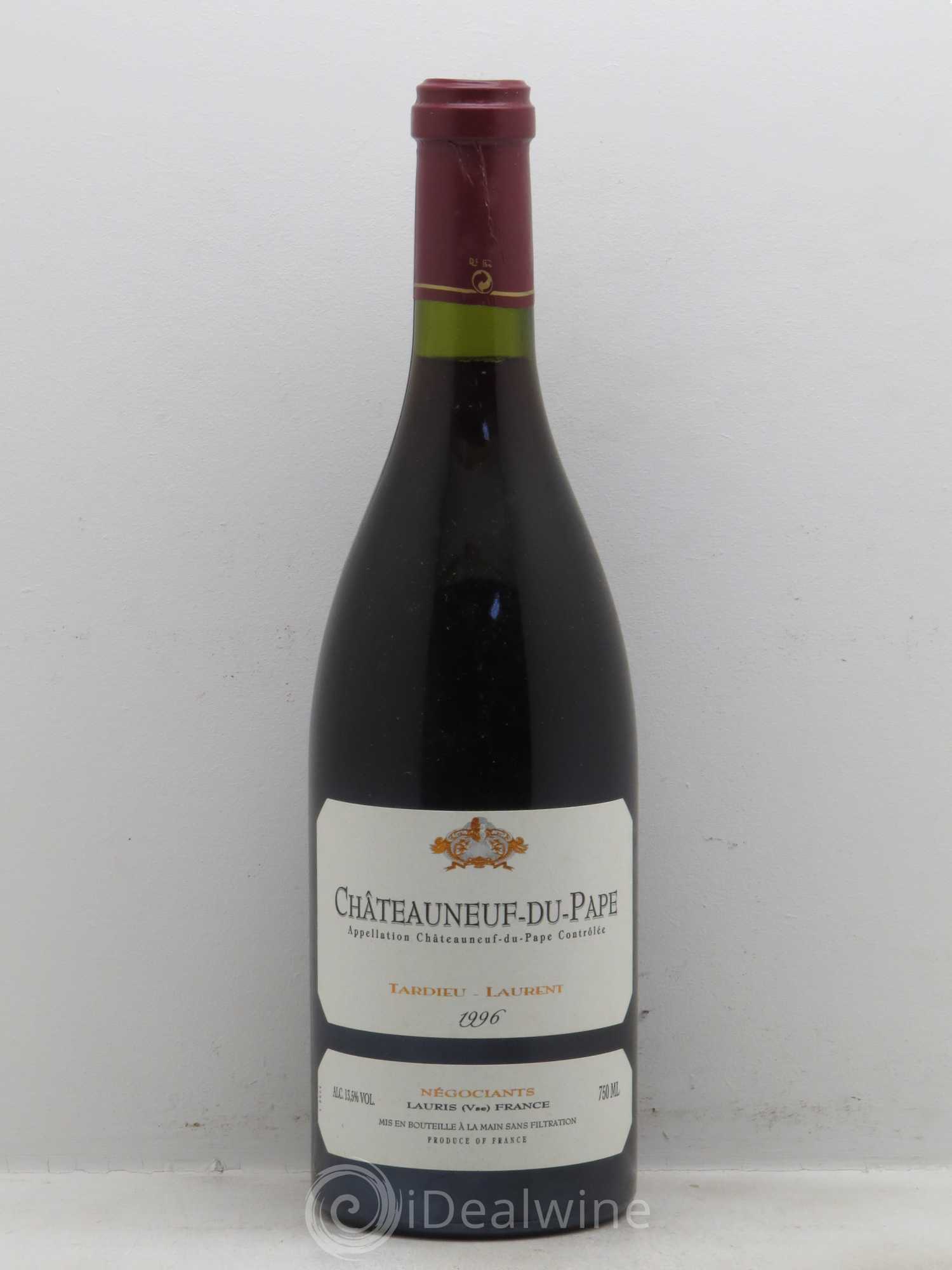 Châteauneuf-du-Pape Domaine Tardieu-Laurent Famille Tardieu (sans prix de réserve) 1996 - Lot de 1 bouteille - 0