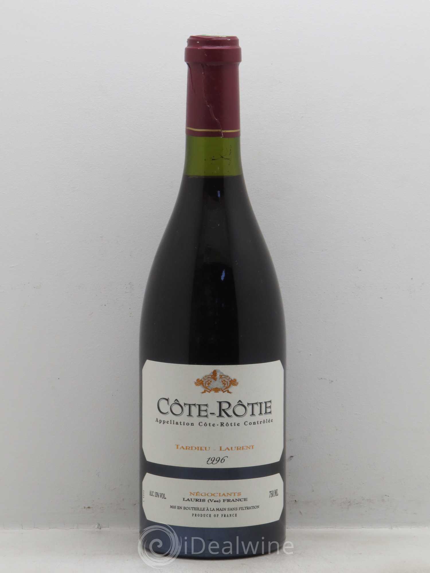 Côte-Rôtie Maison Tardieu-Laurent (sans prix de réserve) 1996 - Lot de 1 bouteille - 0
