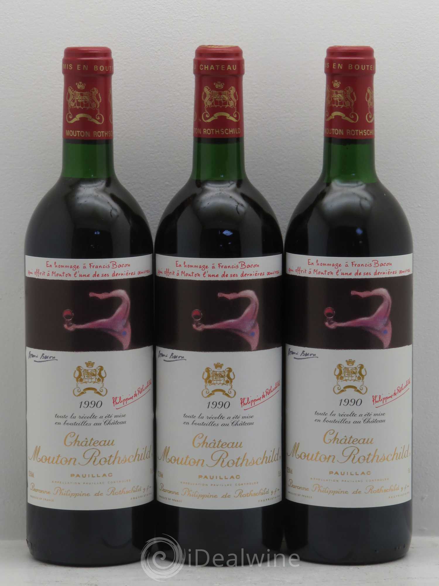 Château Mouton Rothschild 1er Grand Cru Classé 1990 - Lot de 6 bouteilles - 2