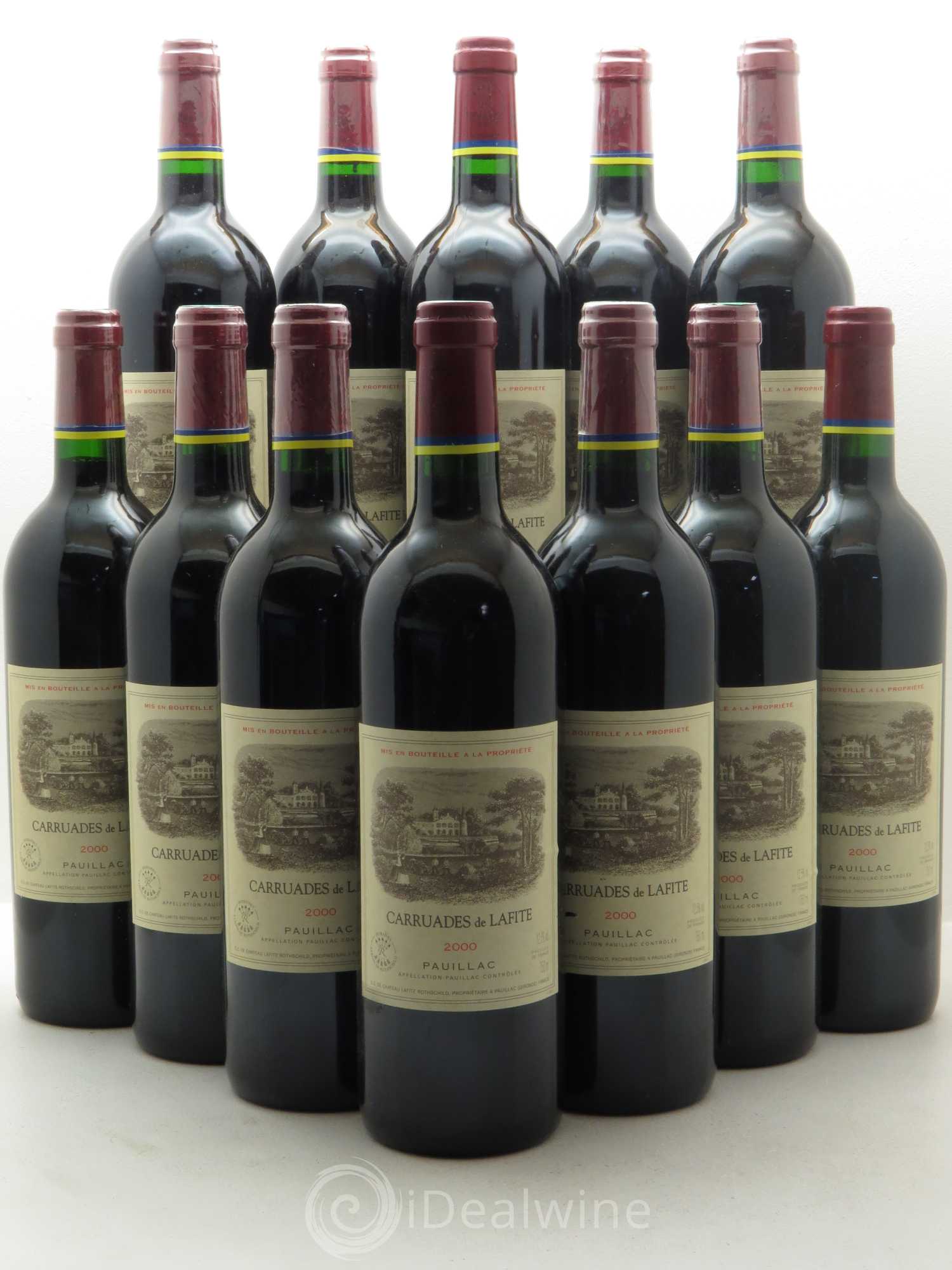 Carruades de Lafite Rothschild Second Vin 2000 - Lot de 12 bouteilles - 0