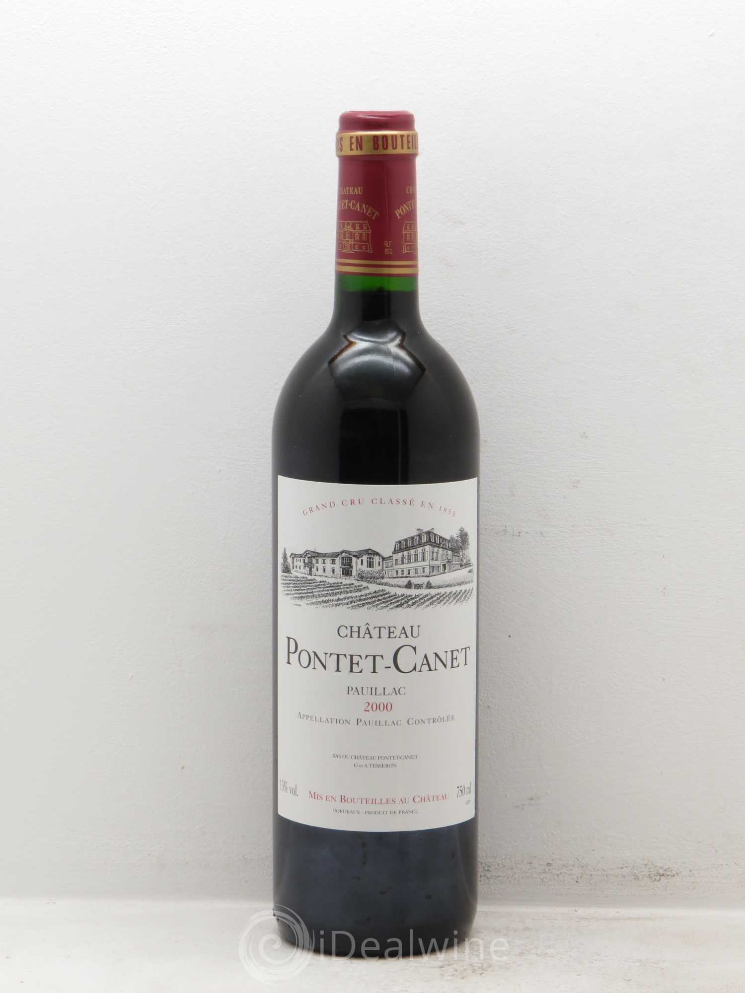 Château Pontet Canet 5ème Grand Cru Classé 2000 - Lot de 12 bouteilles - 0