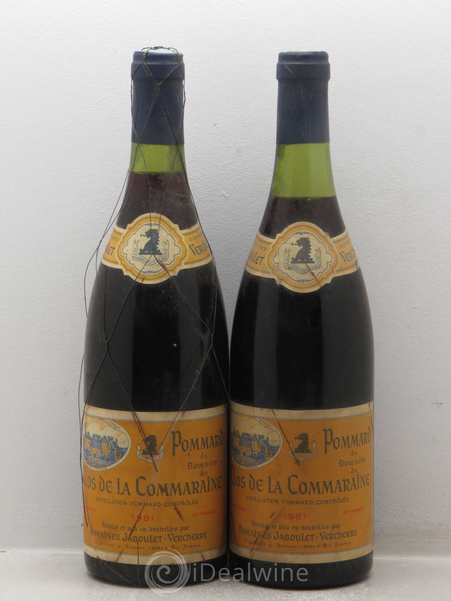 Pommard Clos de la Commaraine Jaboulet Vercherre (sans prix de réserve) 1981 - Posten von 2 Flaschen - 0
