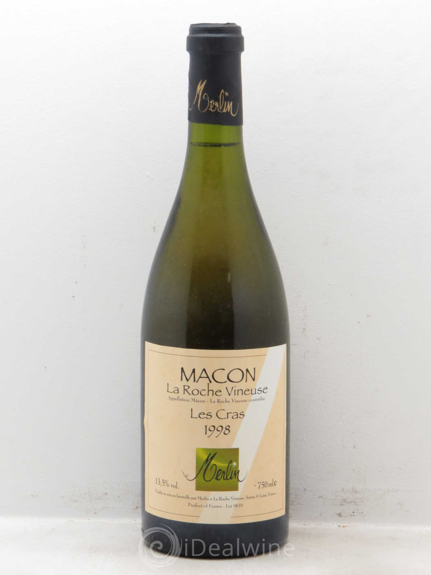 Mâcon La Roche Vineuse Les Cras Merlin (sans prix de réserve) 1998 - Posten von 1 Flasche - 0
