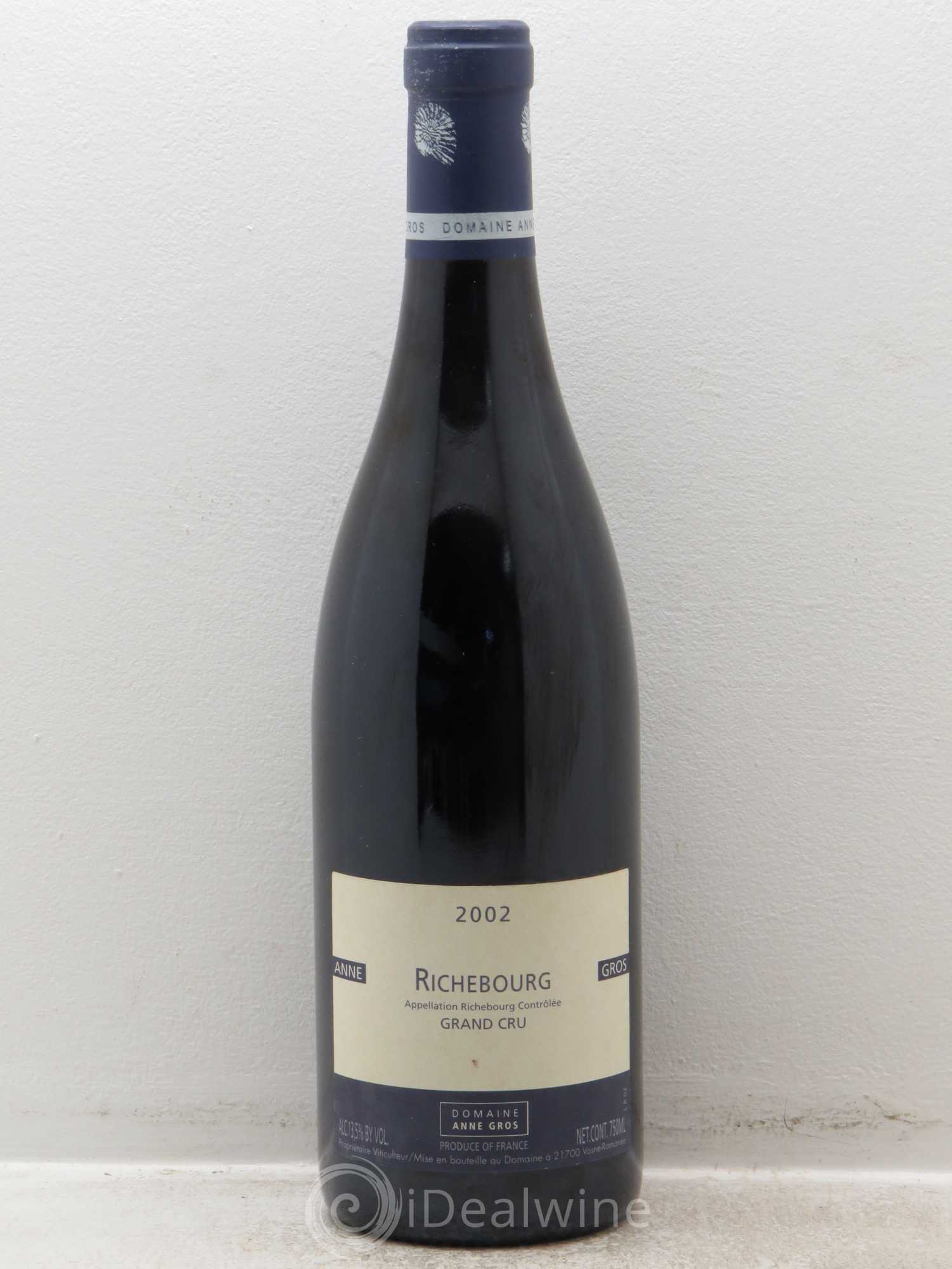 Richebourg Grand Cru Anne Gros 2002 - Lot de 1 bouteille - 0