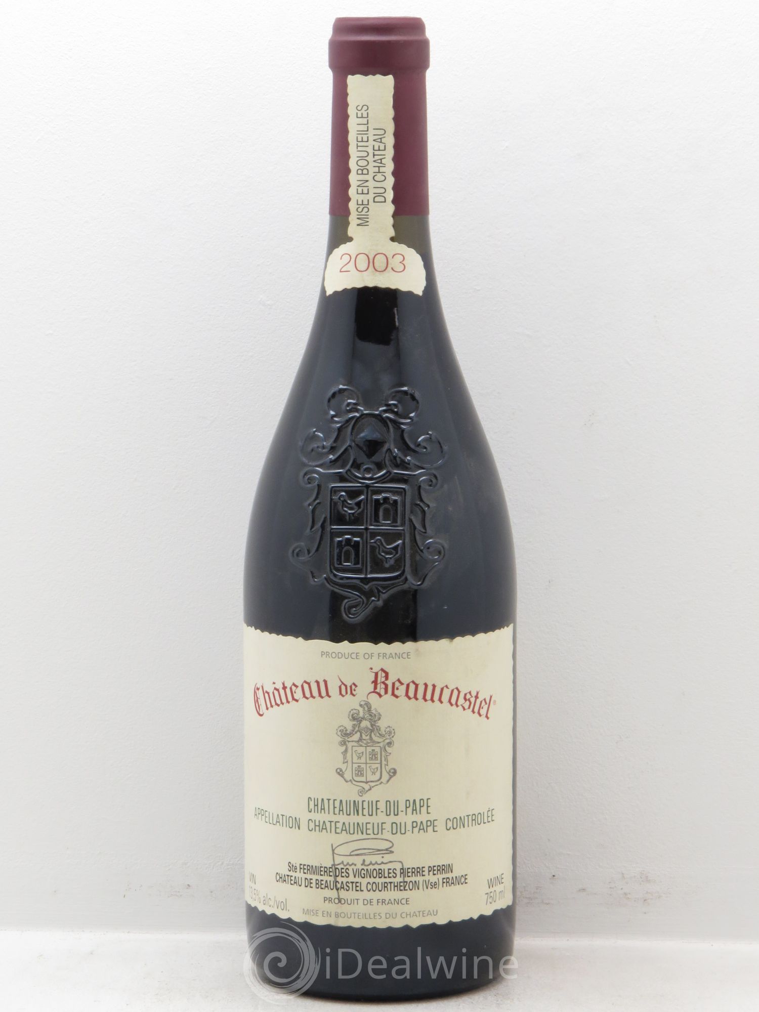 Châteauneuf-du-Pape Château de Beaucastel Famille Perrin (sans prix de réserve) 2003 - Lot de 1 bouteille - 0