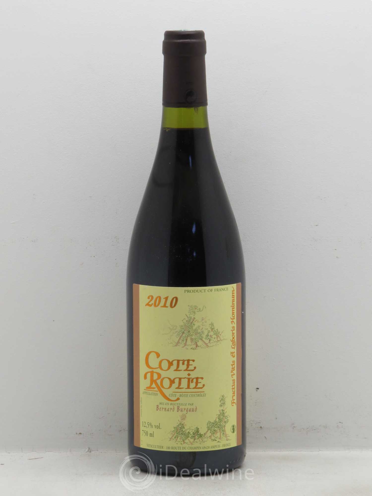 Côte-Rôtie Bernard Burgaud (sans prix de réserve) 2010 - Lot de 1 bouteille - 0