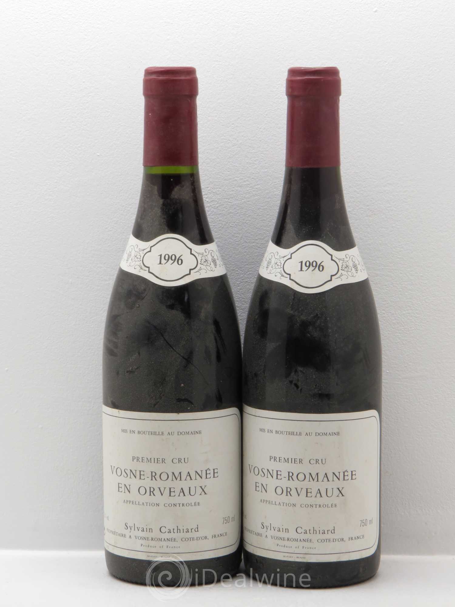 Vosne-Romanée 1er Cru Domaine Cathiard En Orveaux 1996 - Posten von 2 Flaschen - 0
