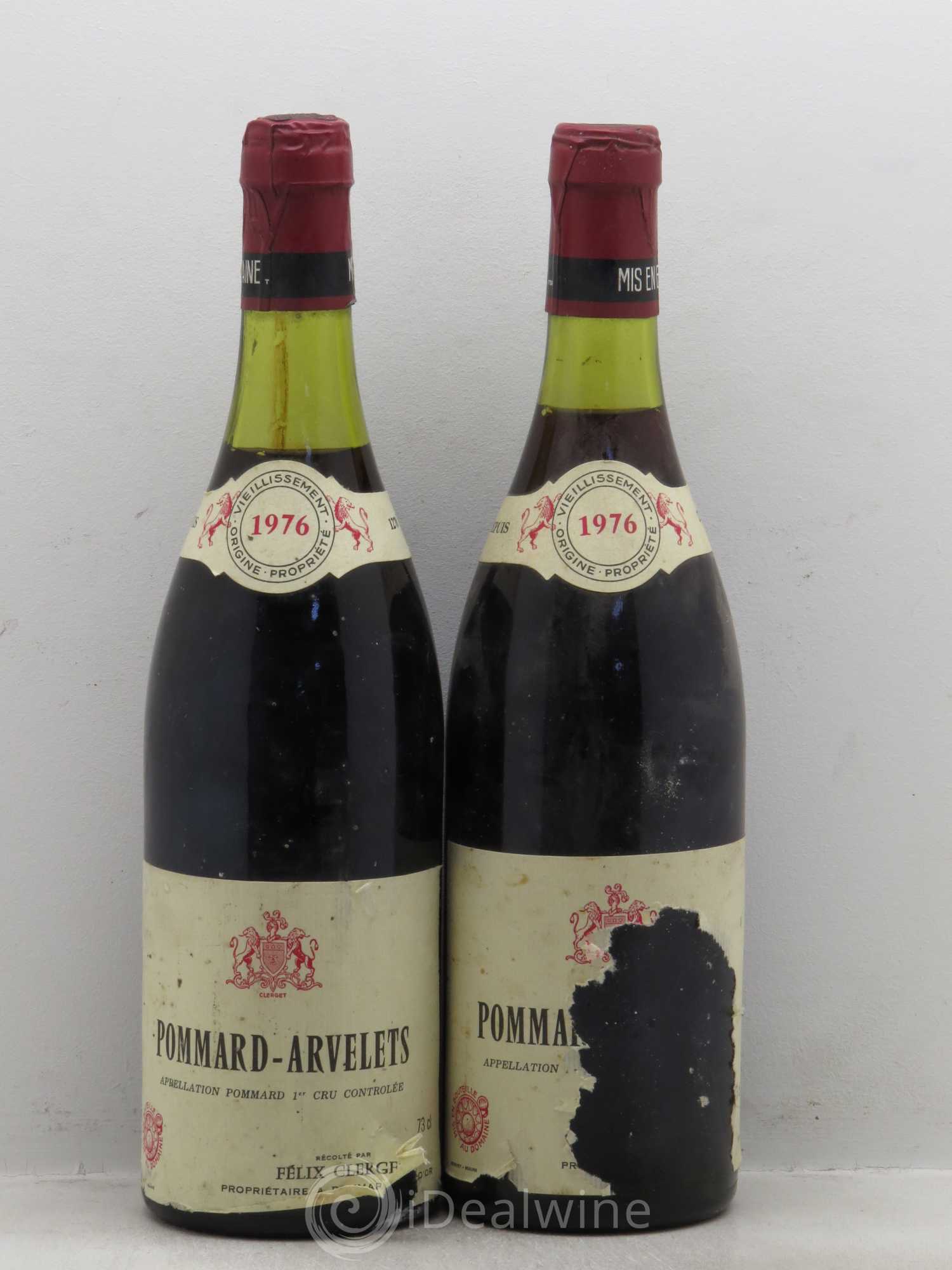 Pommard 1er Cru Félix Clerget (sans prix de réserve) 1976 - Posten von 2 Flaschen - 0