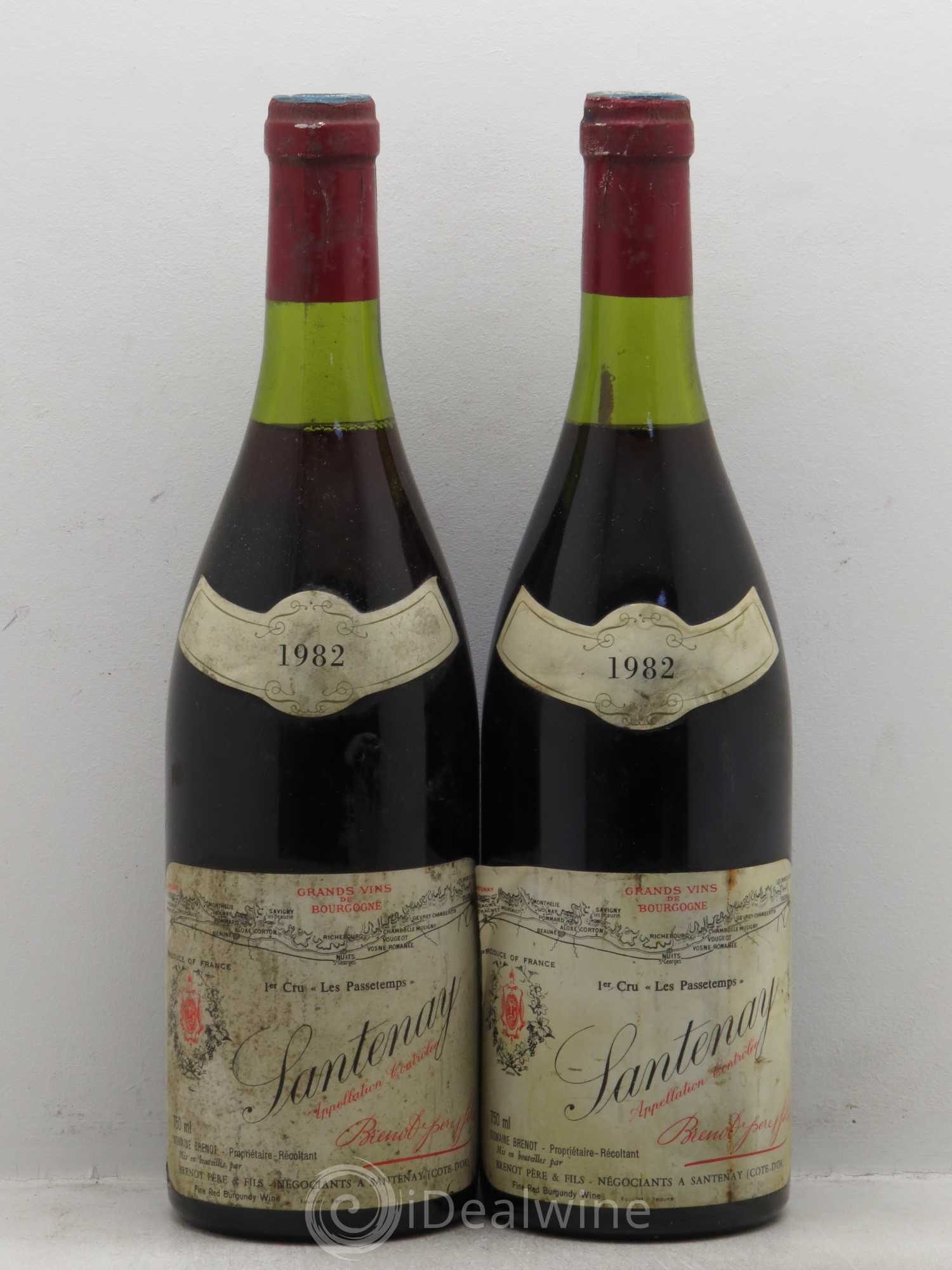 Santenay 1er Cru Domaine Brenot (sans prix de réserve) 1982 - Posten von 2 Flaschen - 0