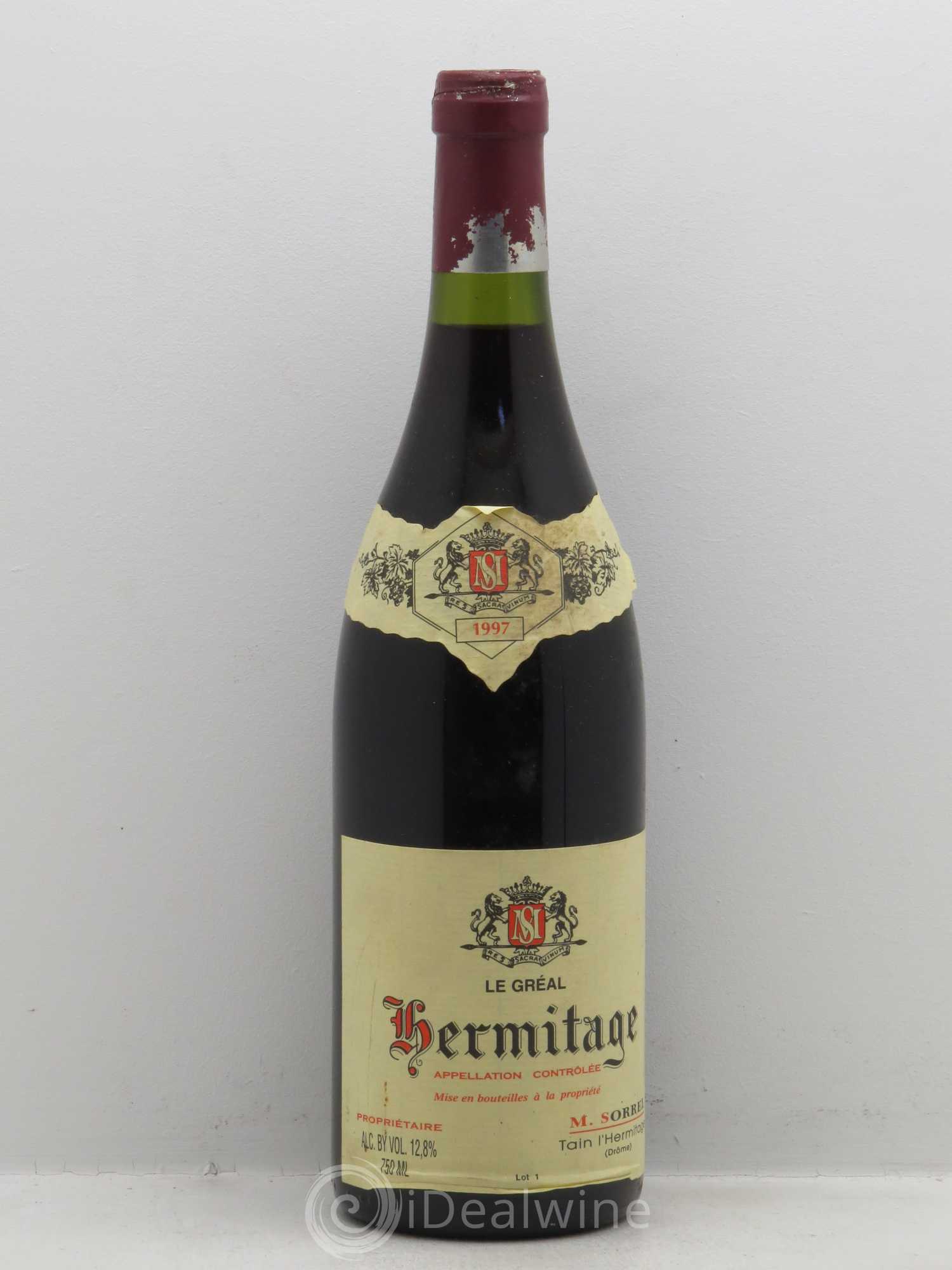 Hermitage Le Gréal Marc Sorrel (sans prix de réserve) 1997 - Lot de 1 bouteille - 0