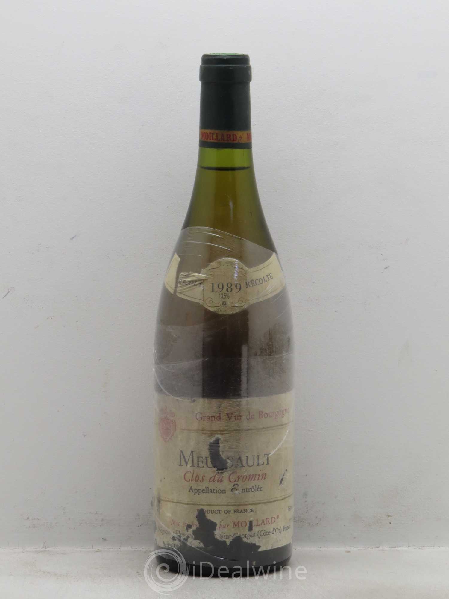 Meursault Clos du Cromin (sans prix de réserve) 1989 - Posten von 1 Flasche - 0